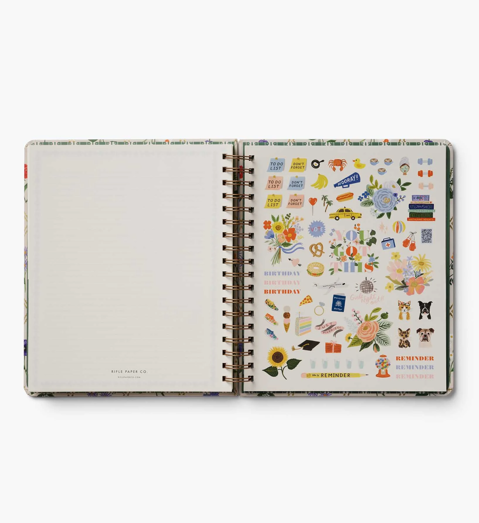 2026-2027 17-Month Academic Hardcover Spiral Planner - Garden Study - Image 7