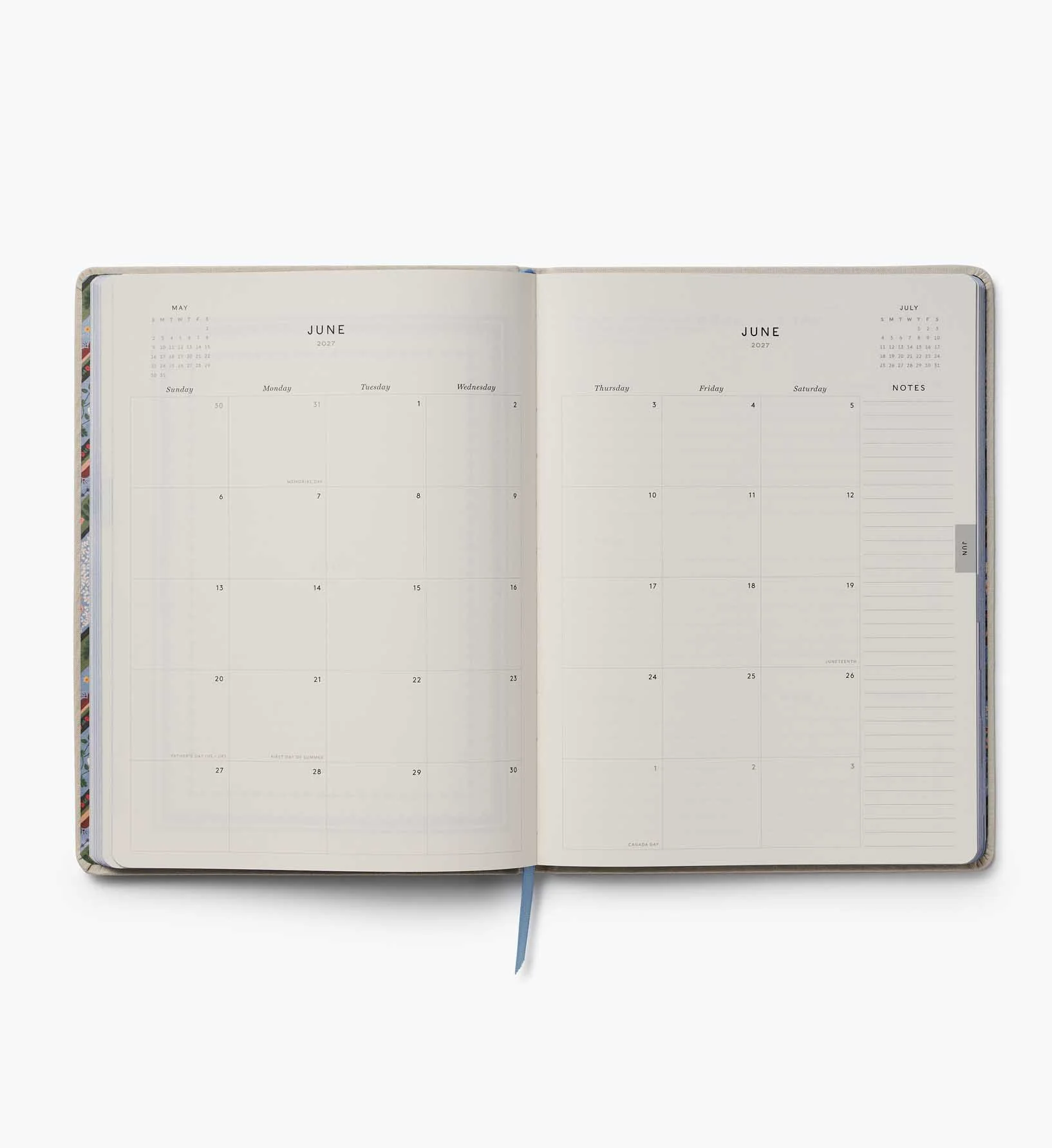 2027 12-Month Embroidered Bookbound Planner - Heritage Sampler - Image 4