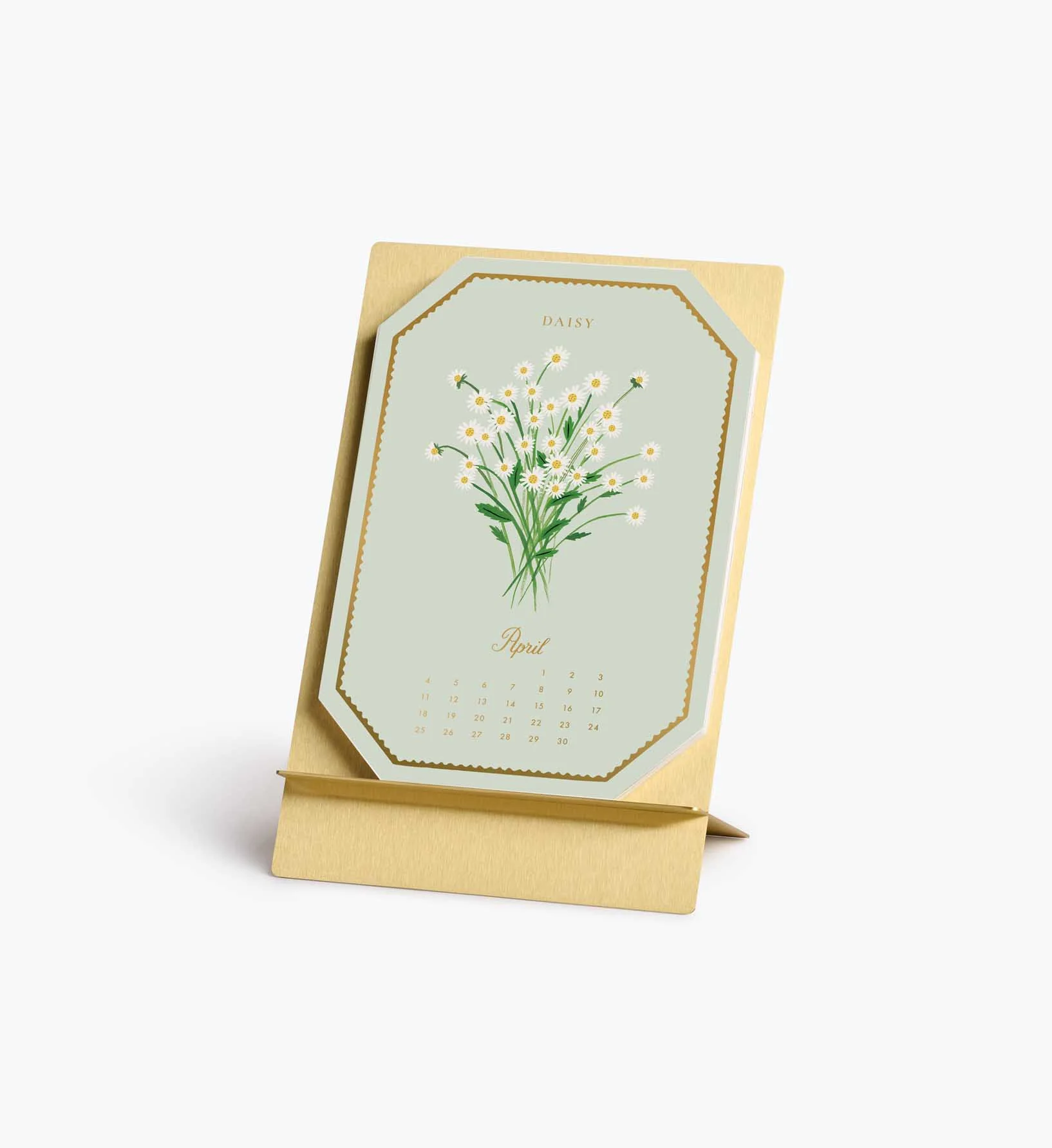2027 Brass Easel Desk Calendar - Birth Month - Image 5