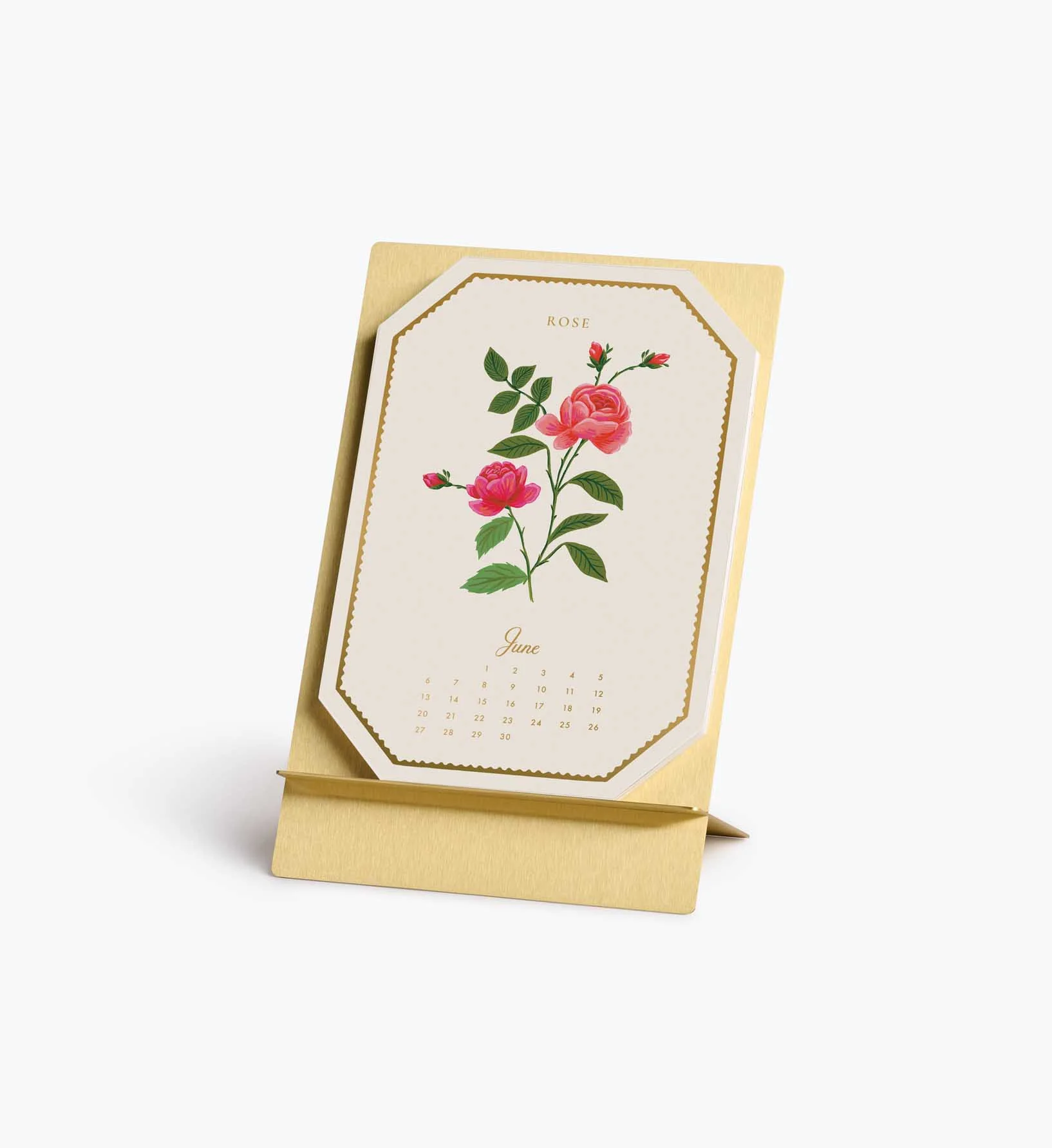 2027 Brass Easel Desk Calendar - Birth Month - Image 7