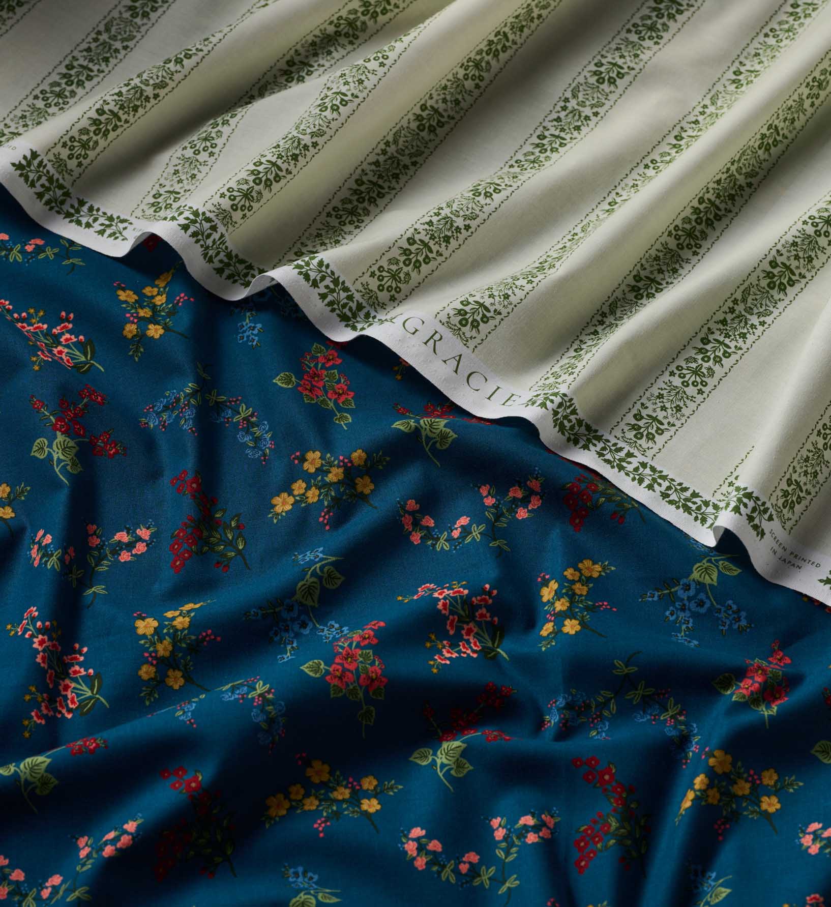 Estee Stripe Cotton Fabric - Cream - Image 2