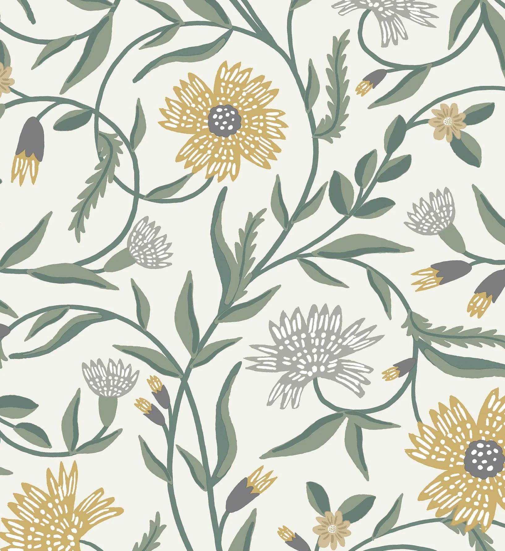 Aster Wallpaper - Linen & Gold - Image 4