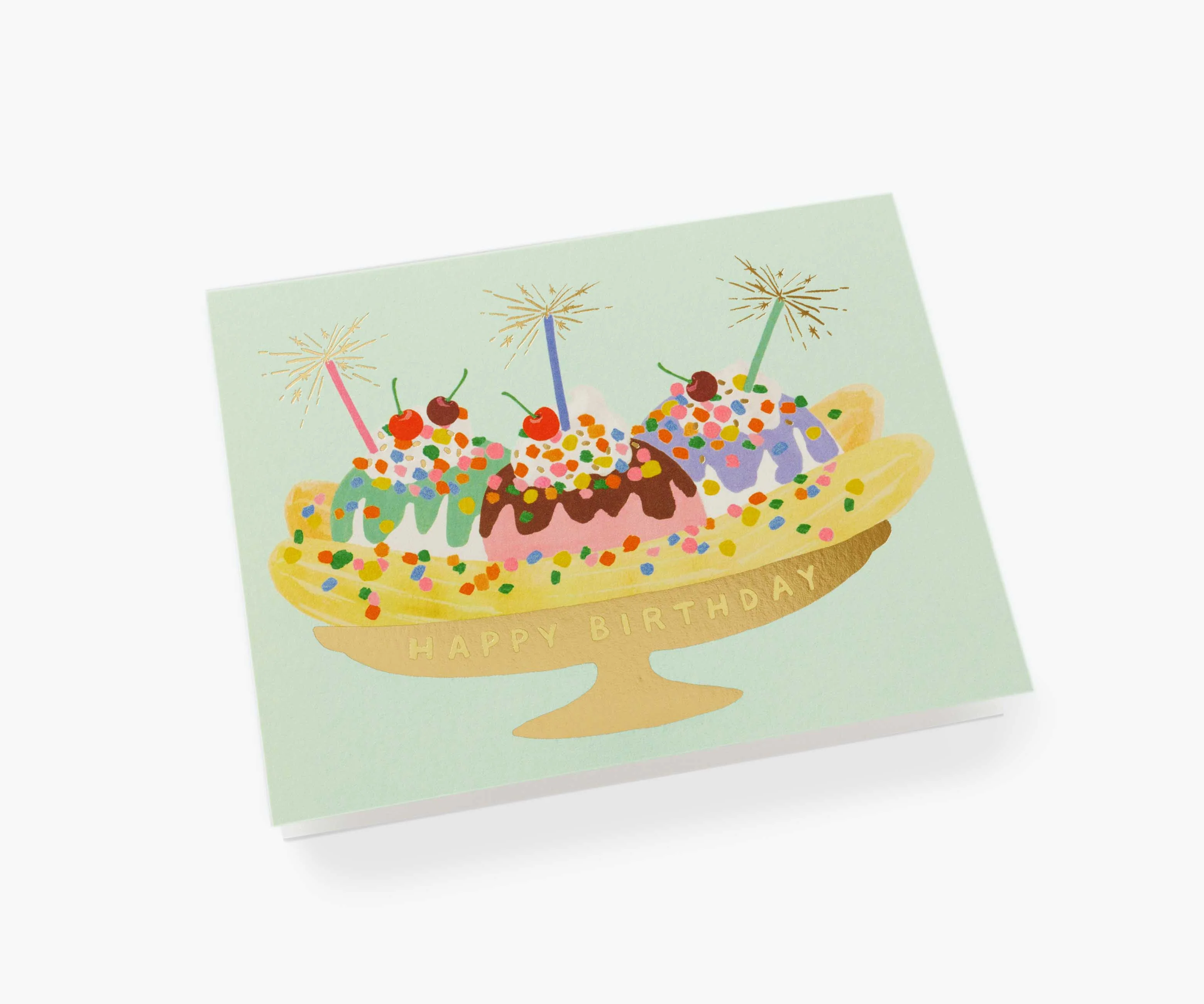 Banana Split Birthday Card - Single Card - Image 2