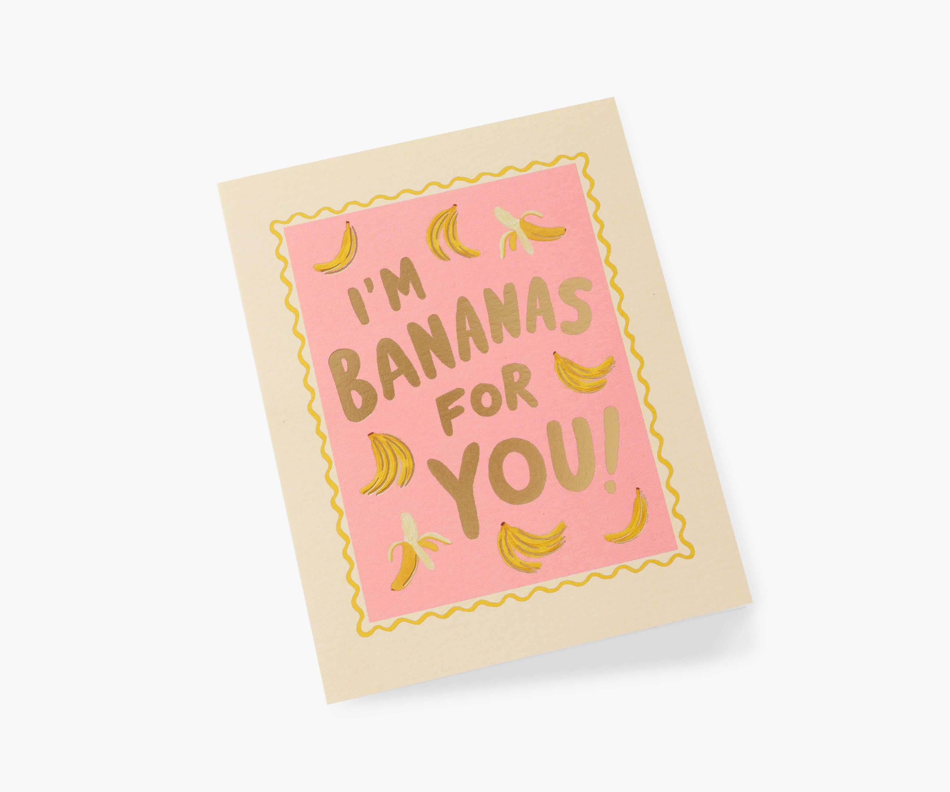 Bananas For You Love & Friendship Card - Single Card - Image 2