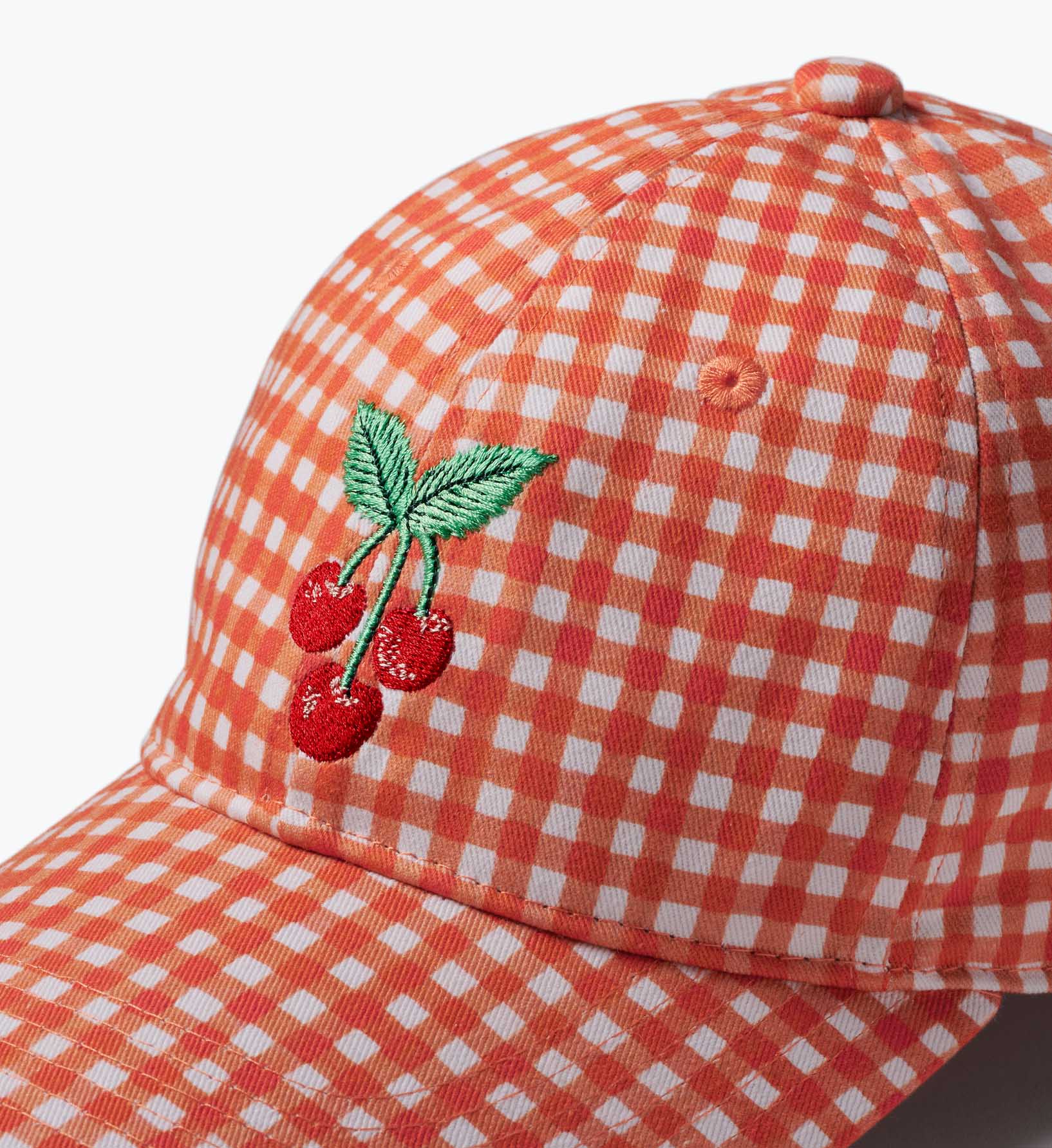 Baseball Cap - Gingham Cherries - Image 6