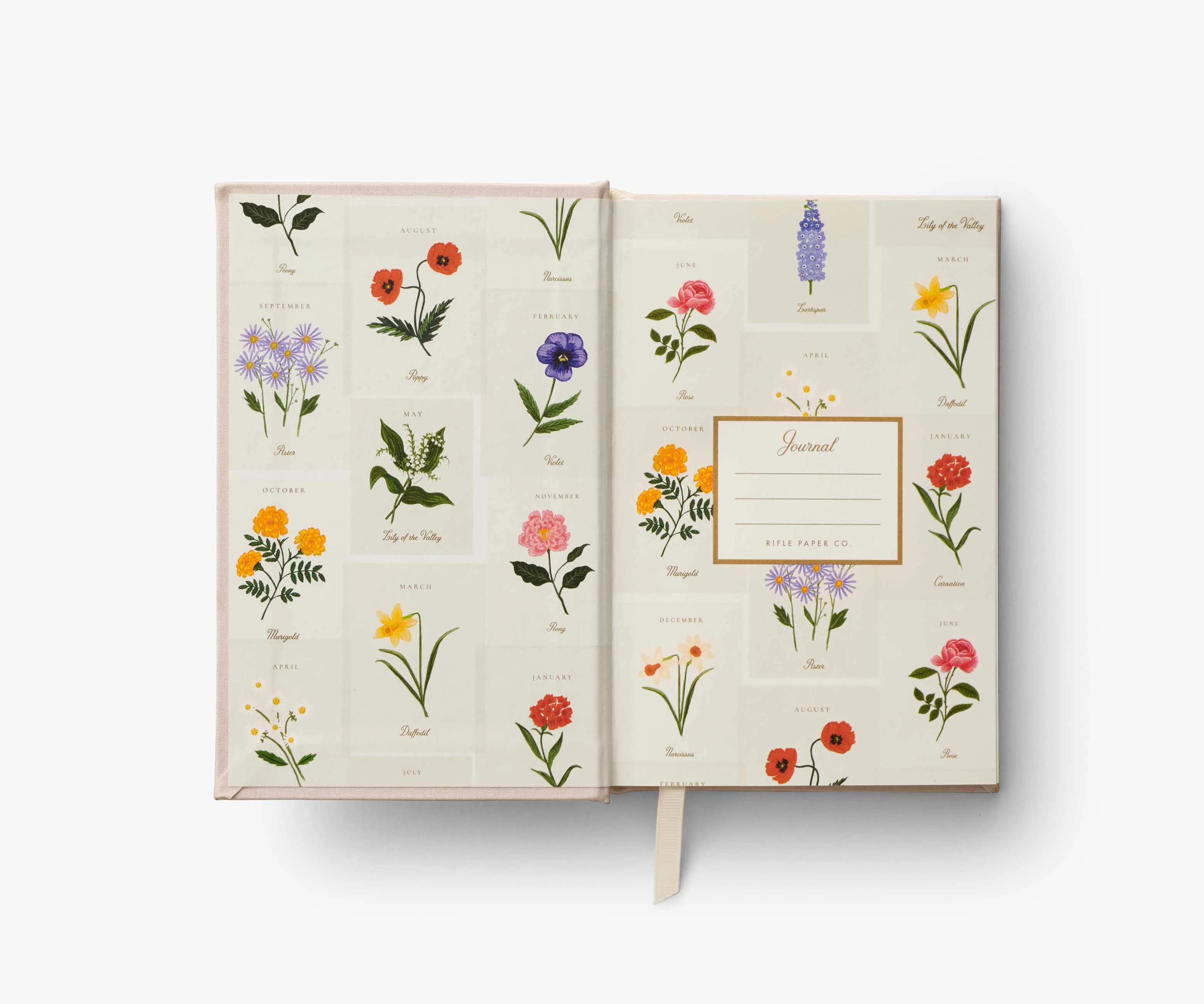Birth Month Mini Embroidered Journal - August - Image 3