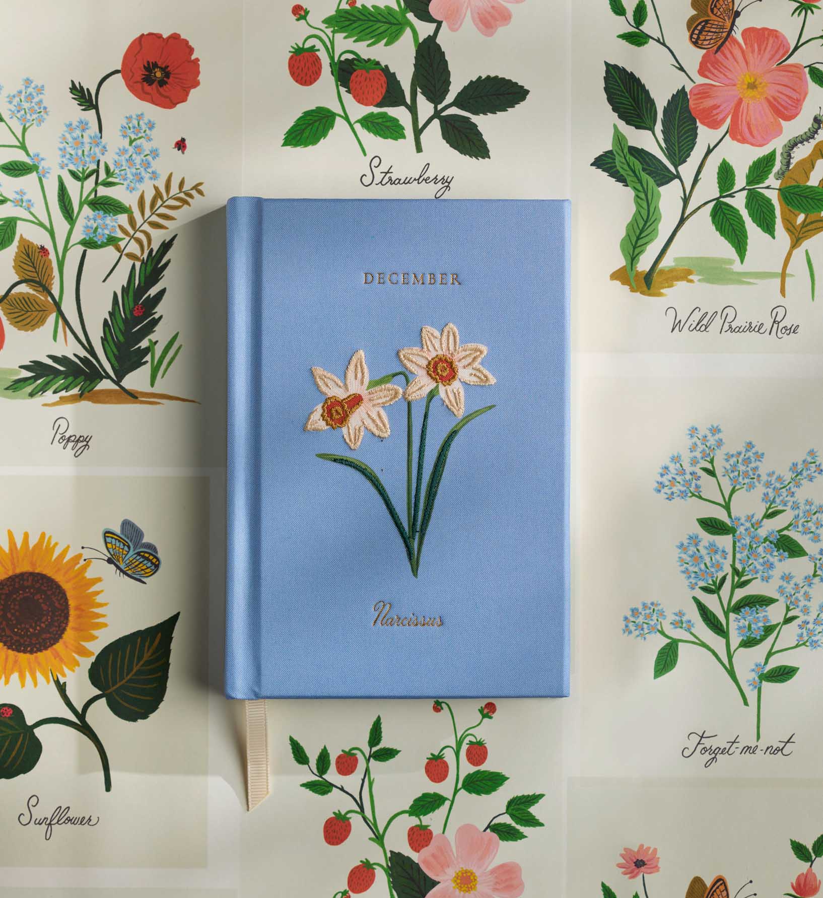 Birth Month Mini Embroidered Journal - December - Image 2