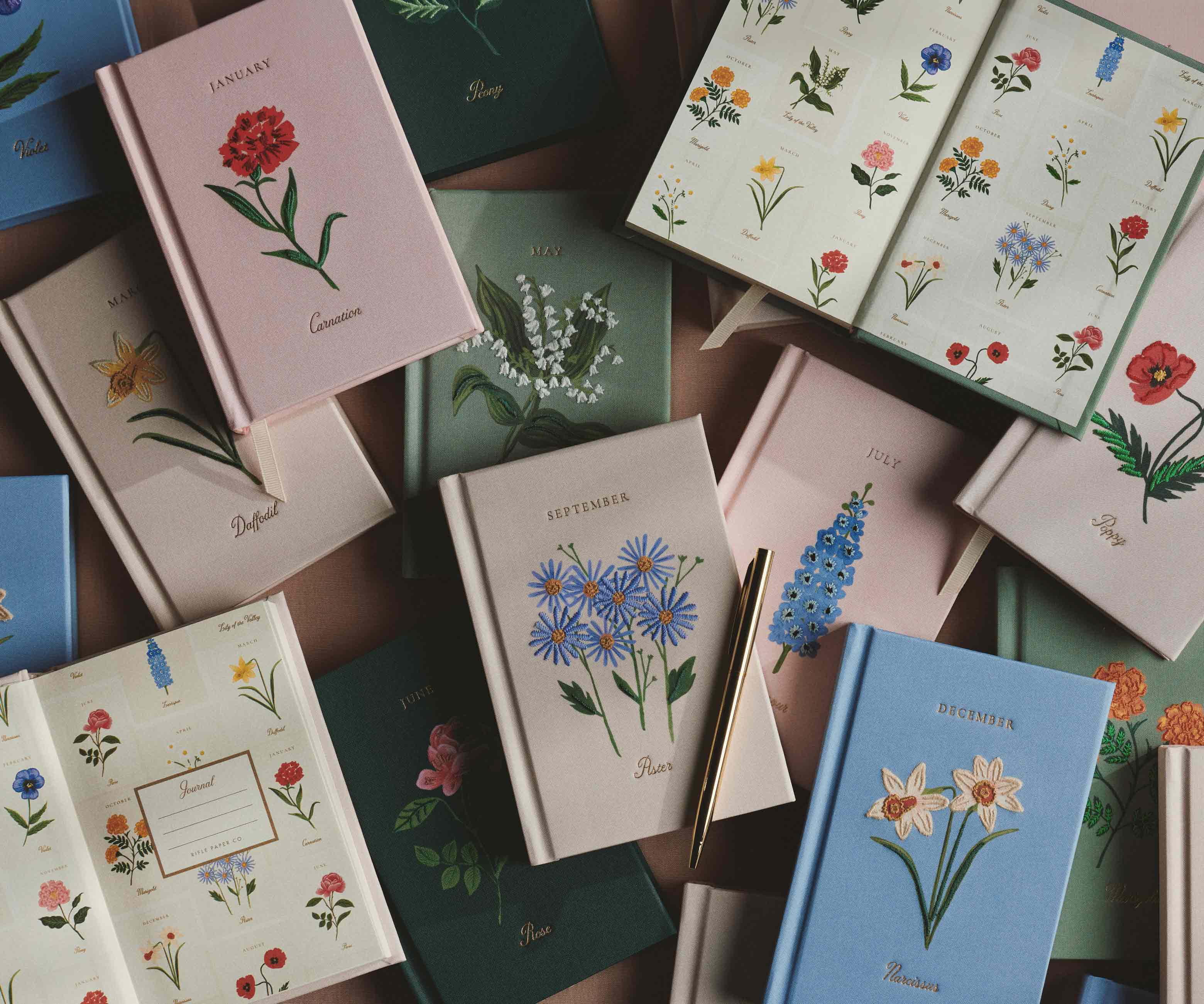 Birth Month Mini Embroidered Journal - February - Image 6
