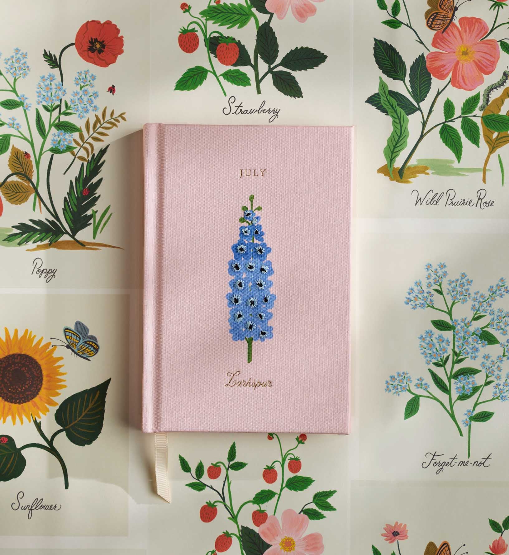 Birth Month Mini Embroidered Journal - July - Image 2