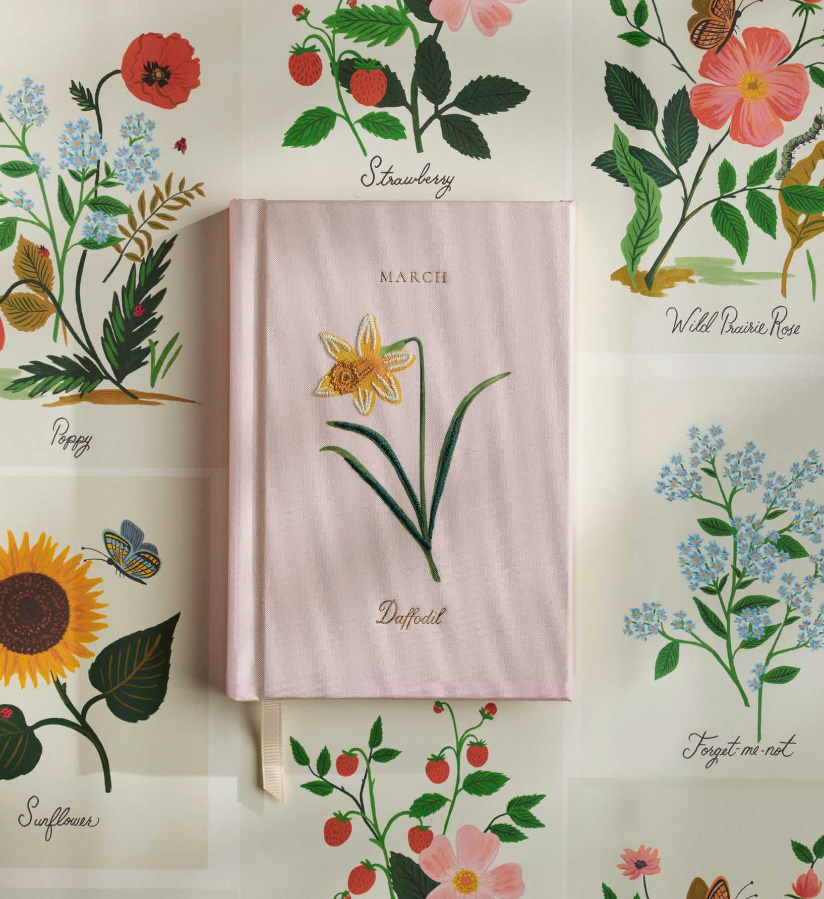 Birth Month Mini Embroidered Journal - March - Image 2