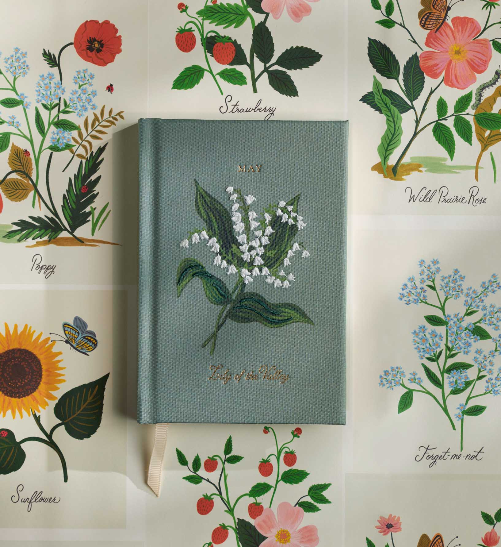 Birth Month Mini Embroidered Journal - May - Image 2