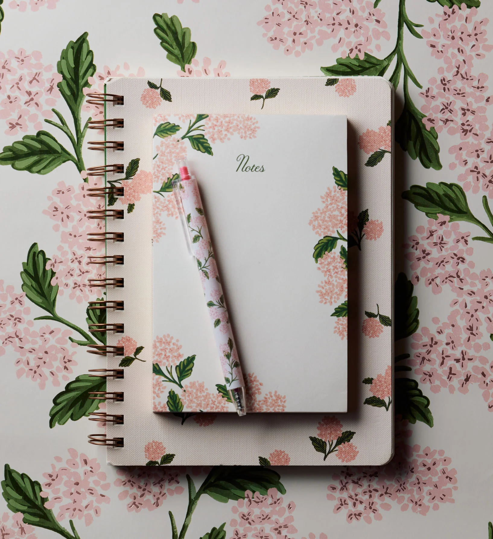 Blank Notepad - Pink Hydrangea - Image 3