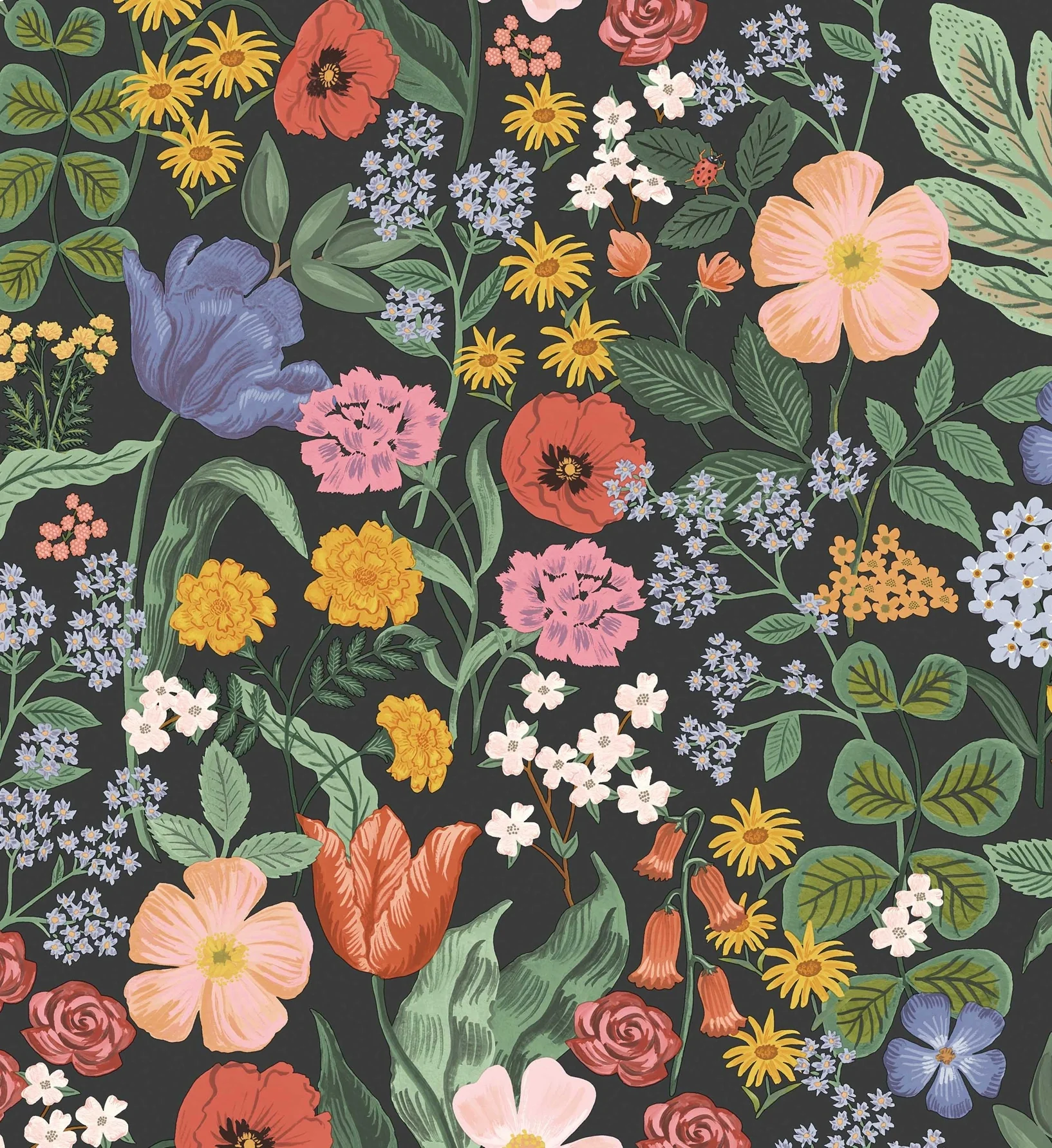 Blossom Wallpaper - Black - Image 3