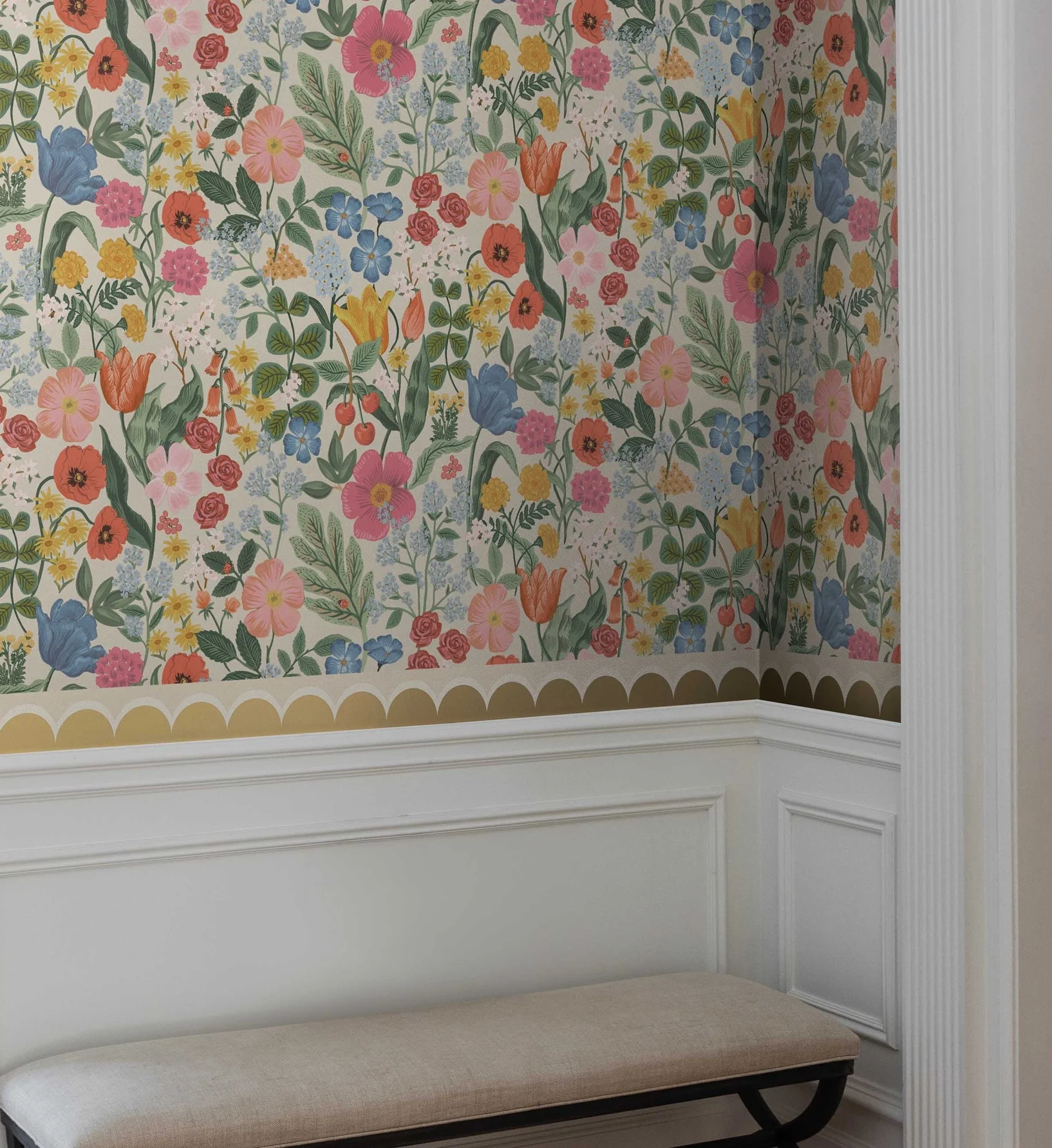 Blossom Wallpaper - Cream - Image 2