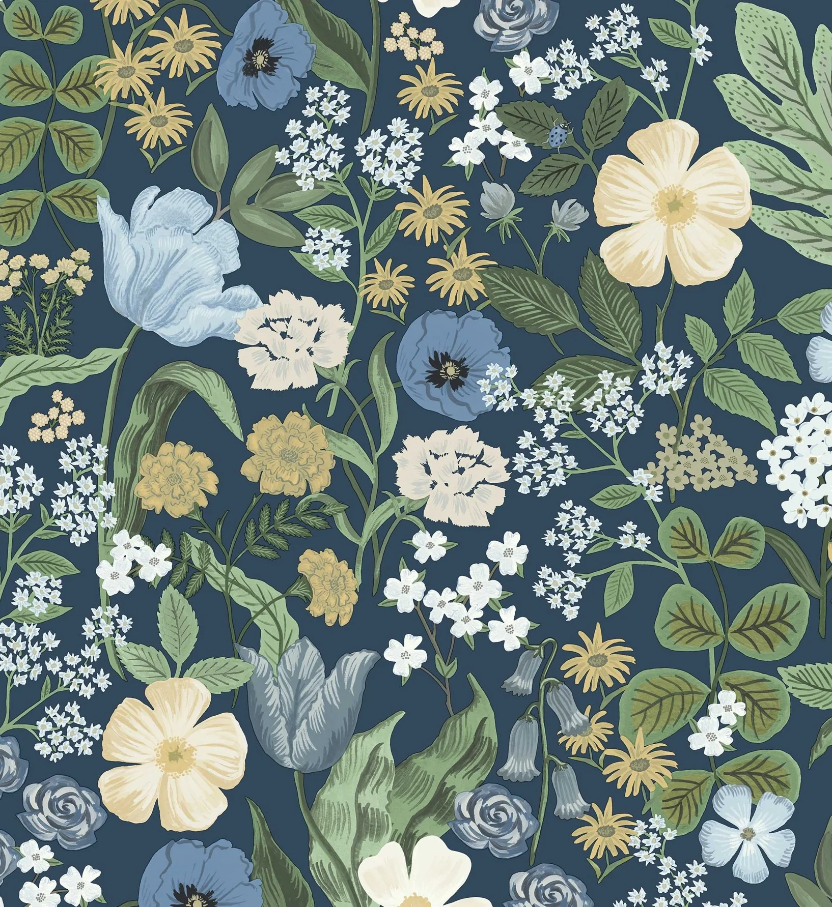 Blossom Wallpaper - Navy - Image 3