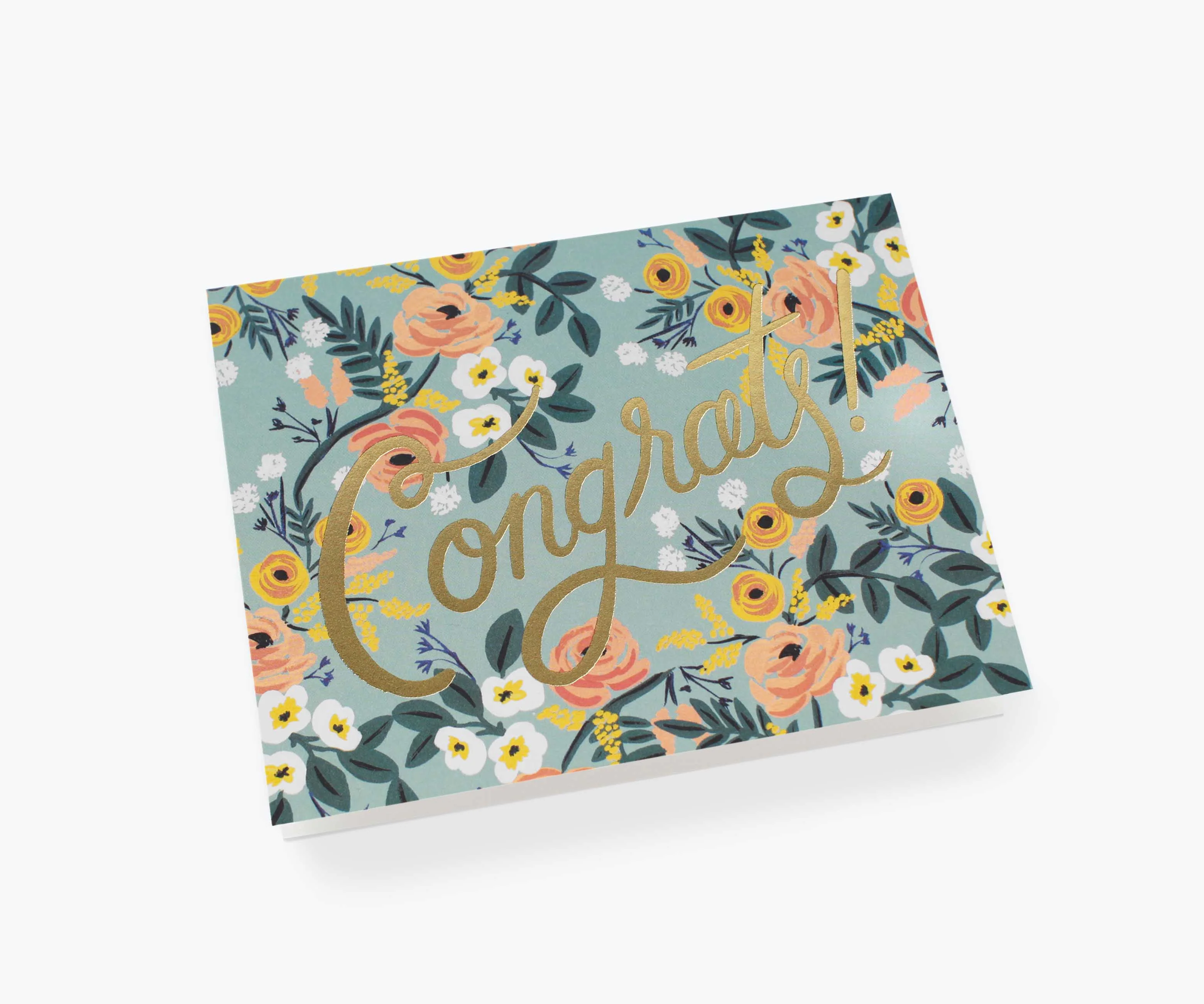 Blue Meadow Congrats Card - Single Card - Image 2