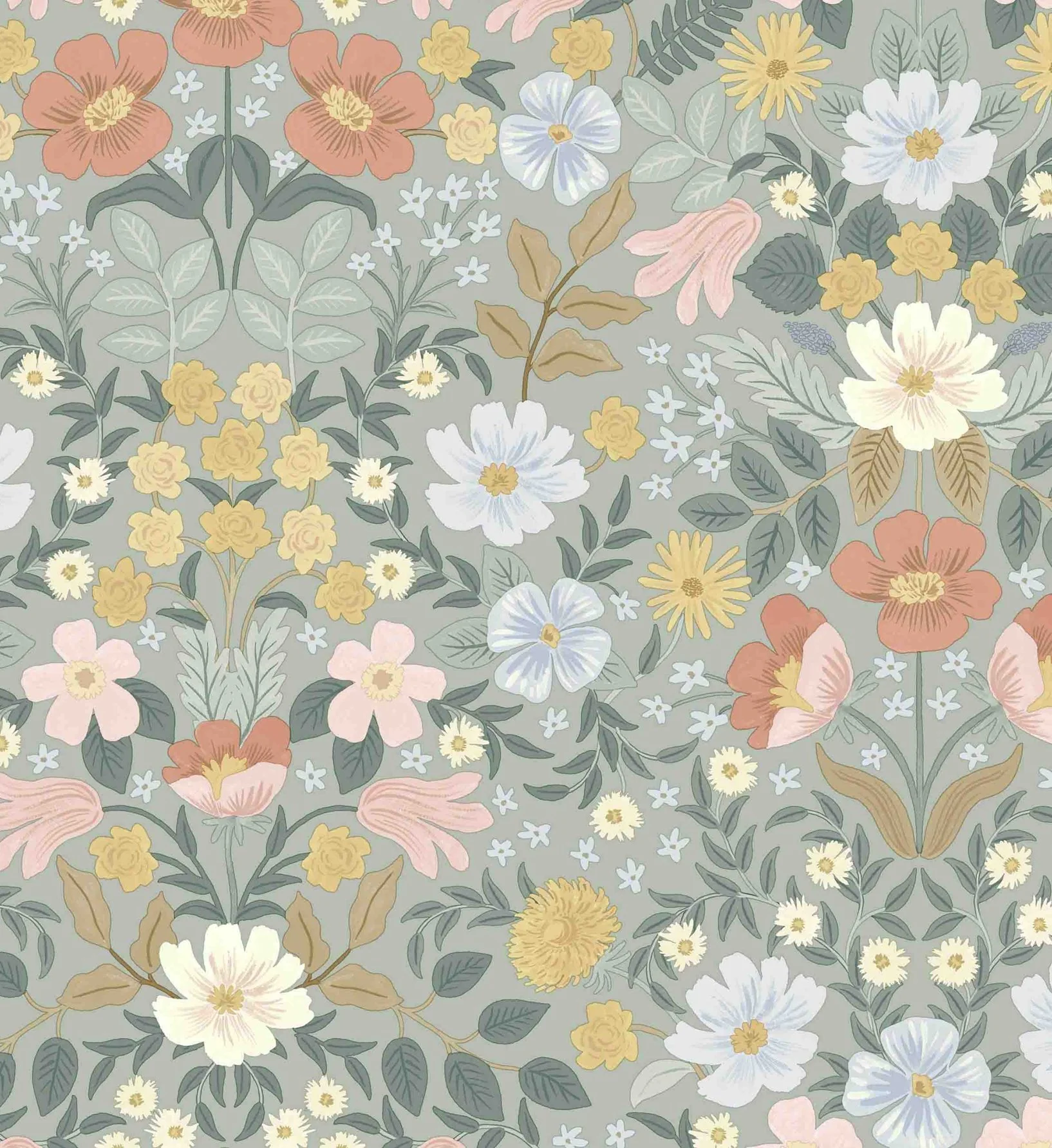 Bramble Garden Peel & Stick Wallpaper - Sage - Image 3