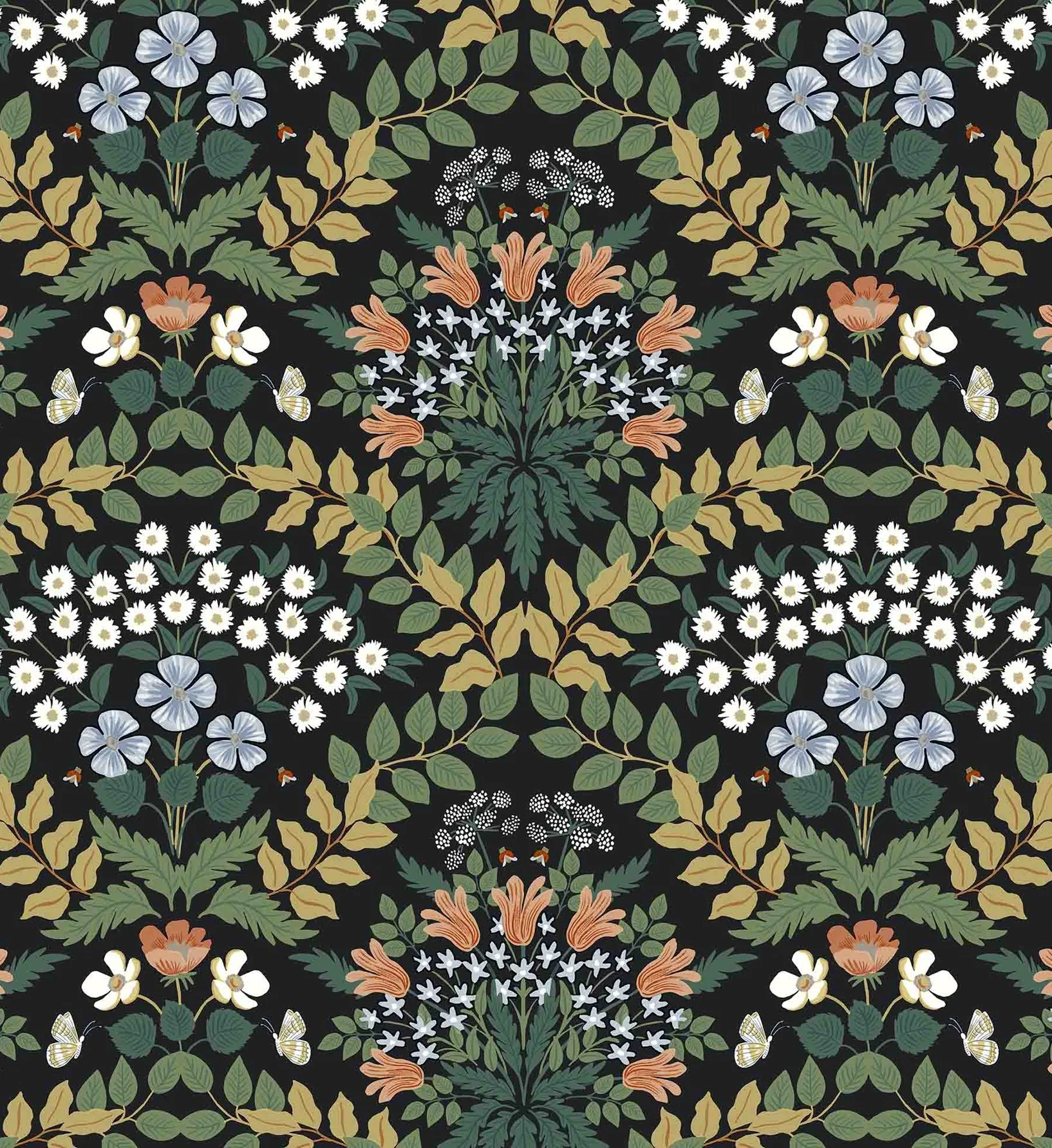 Bramble Wallpaper - Black - Image 3