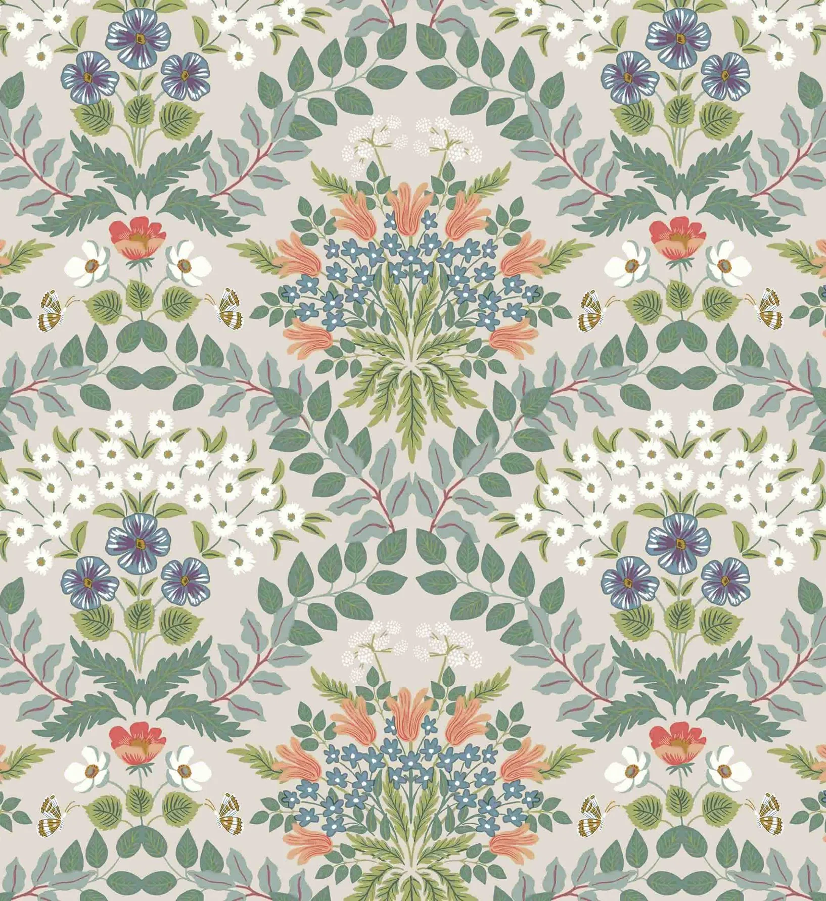Bramble Wallpaper - Cream - Image 3