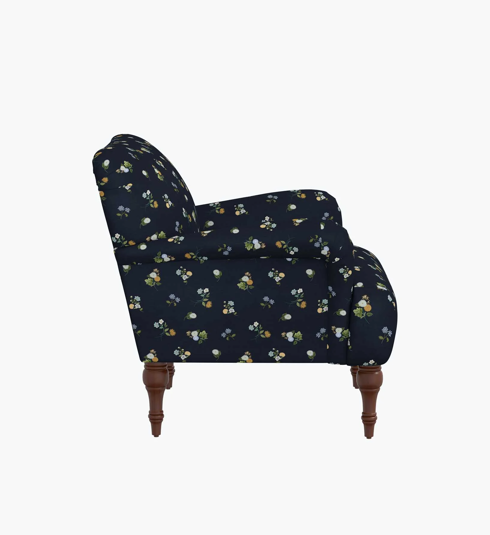 Bristol Armchair - Ditsy Dahlia Navy - Image 4