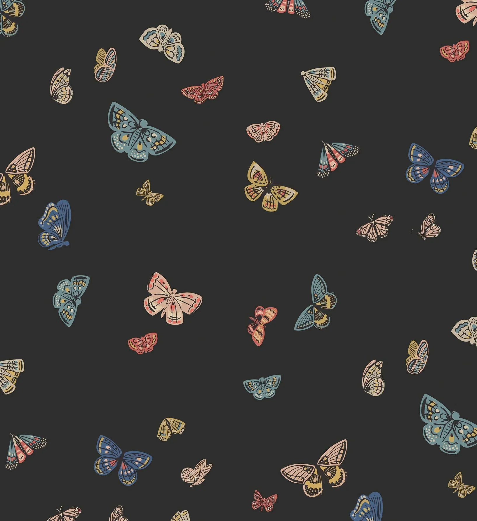 Butterfly House Wallpaper - Black - Image 3