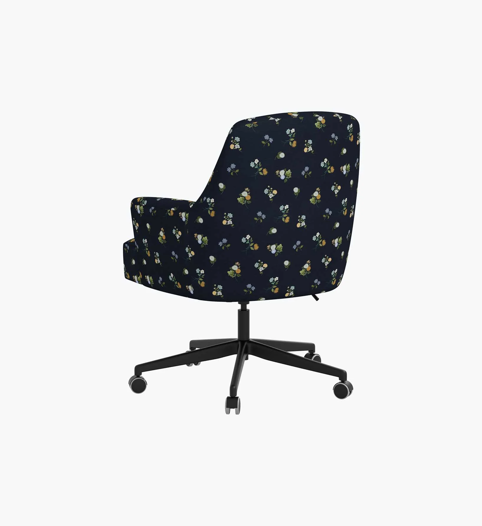 Cambridge Desk Chair - Ditsy Dahlia Navy - Image 9