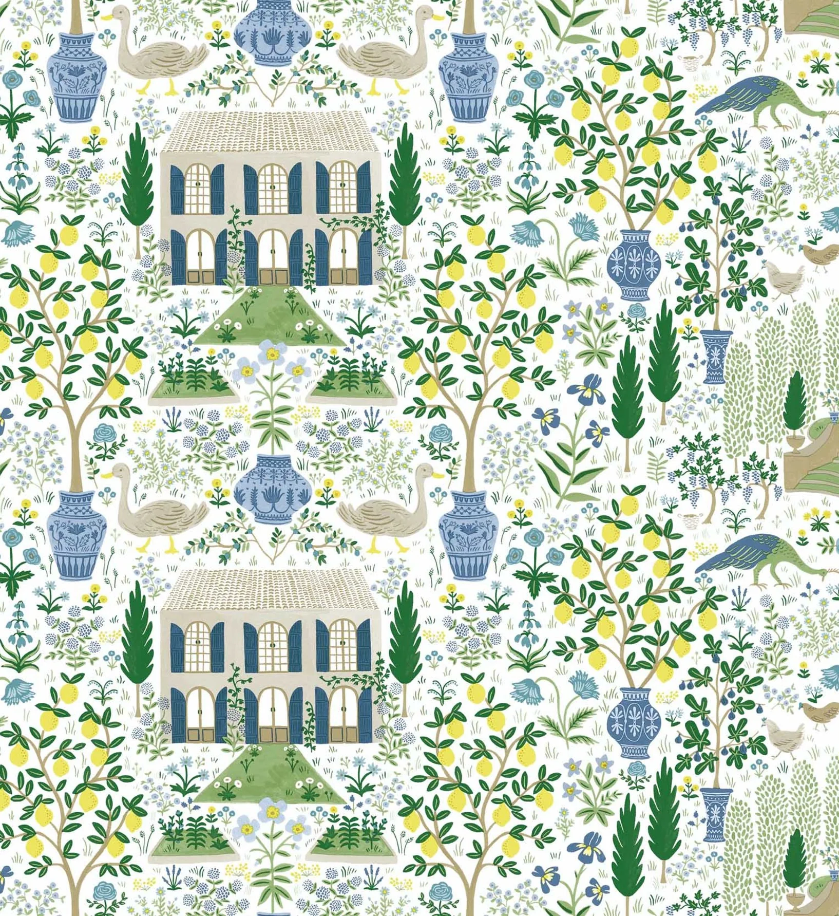 Camont Wallpaper - Blue & Green - Image 3