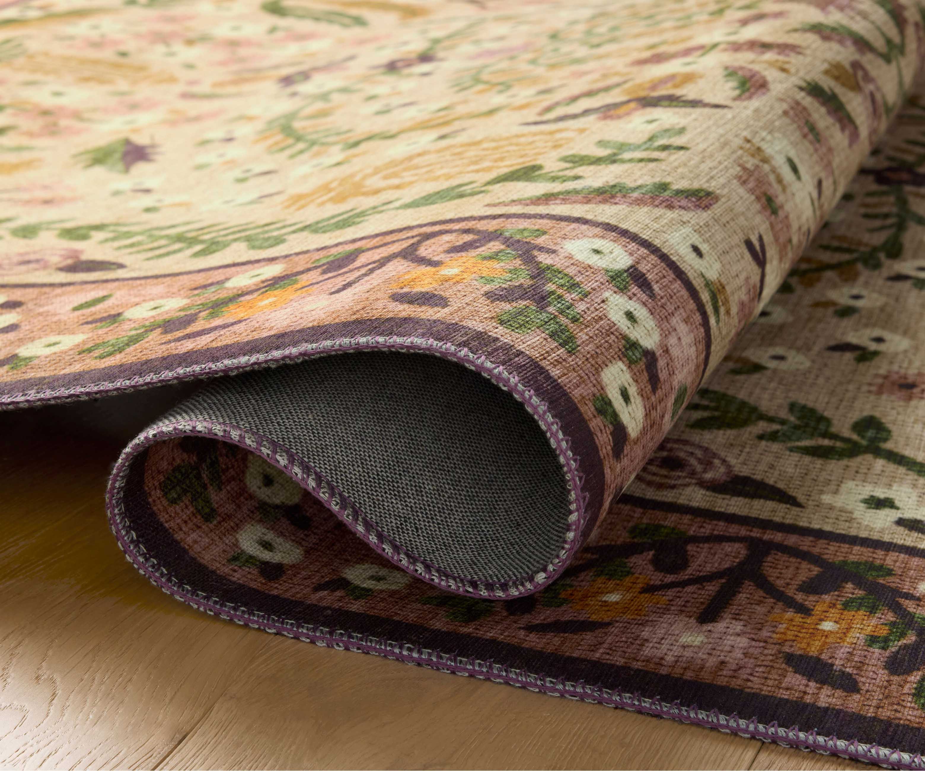Canopy Edie Printed Rug - Aubergine - Image 4