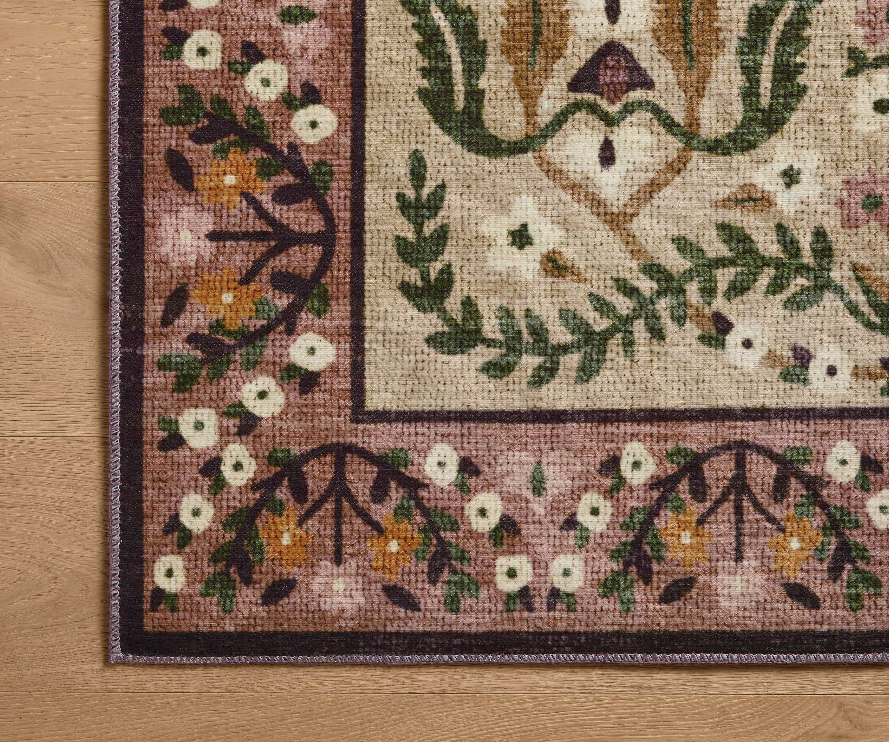 Canopy Edie Printed Rug - Aubergine - Image 5