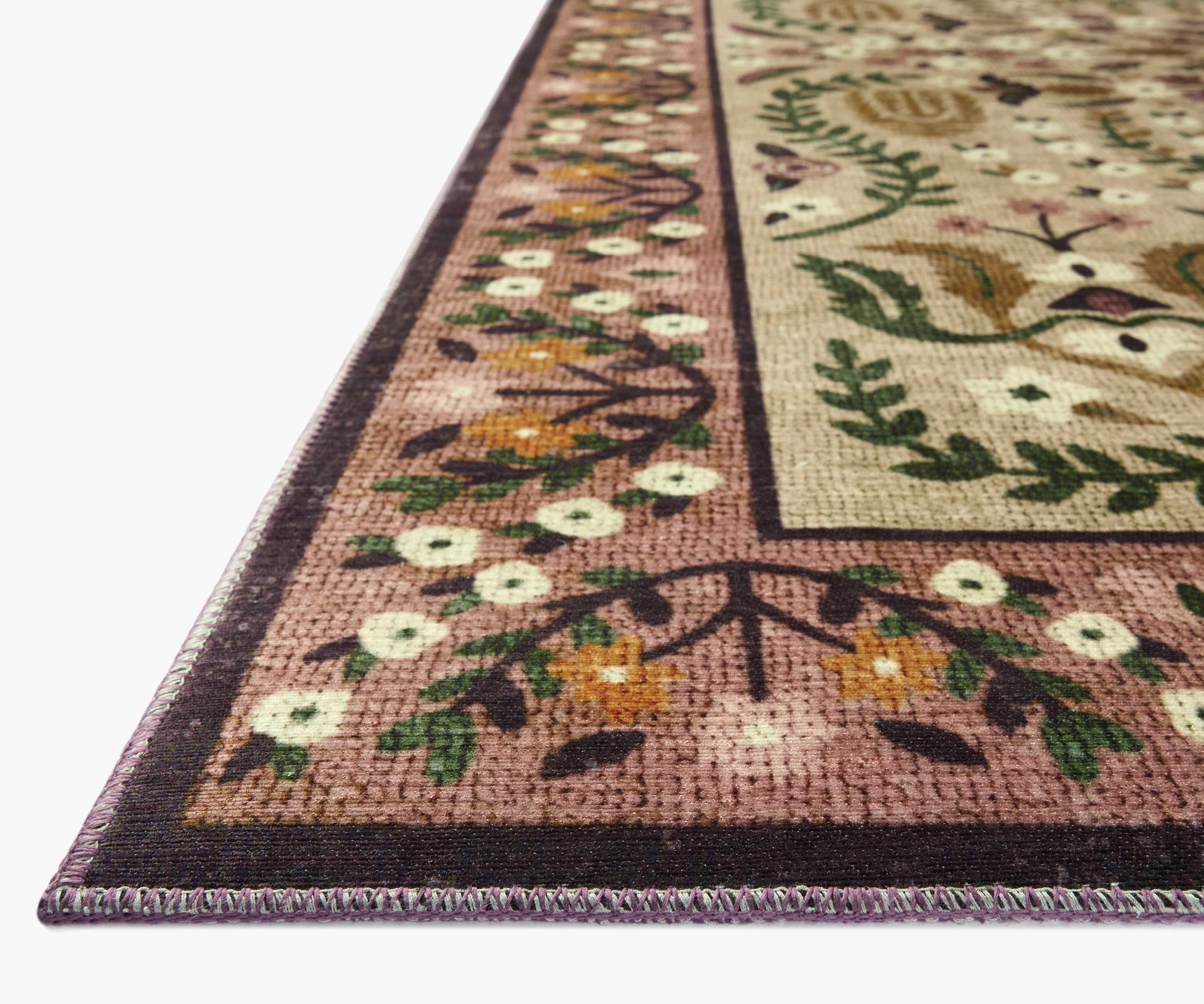 Canopy Edie Printed Rug - Aubergine - Image 6