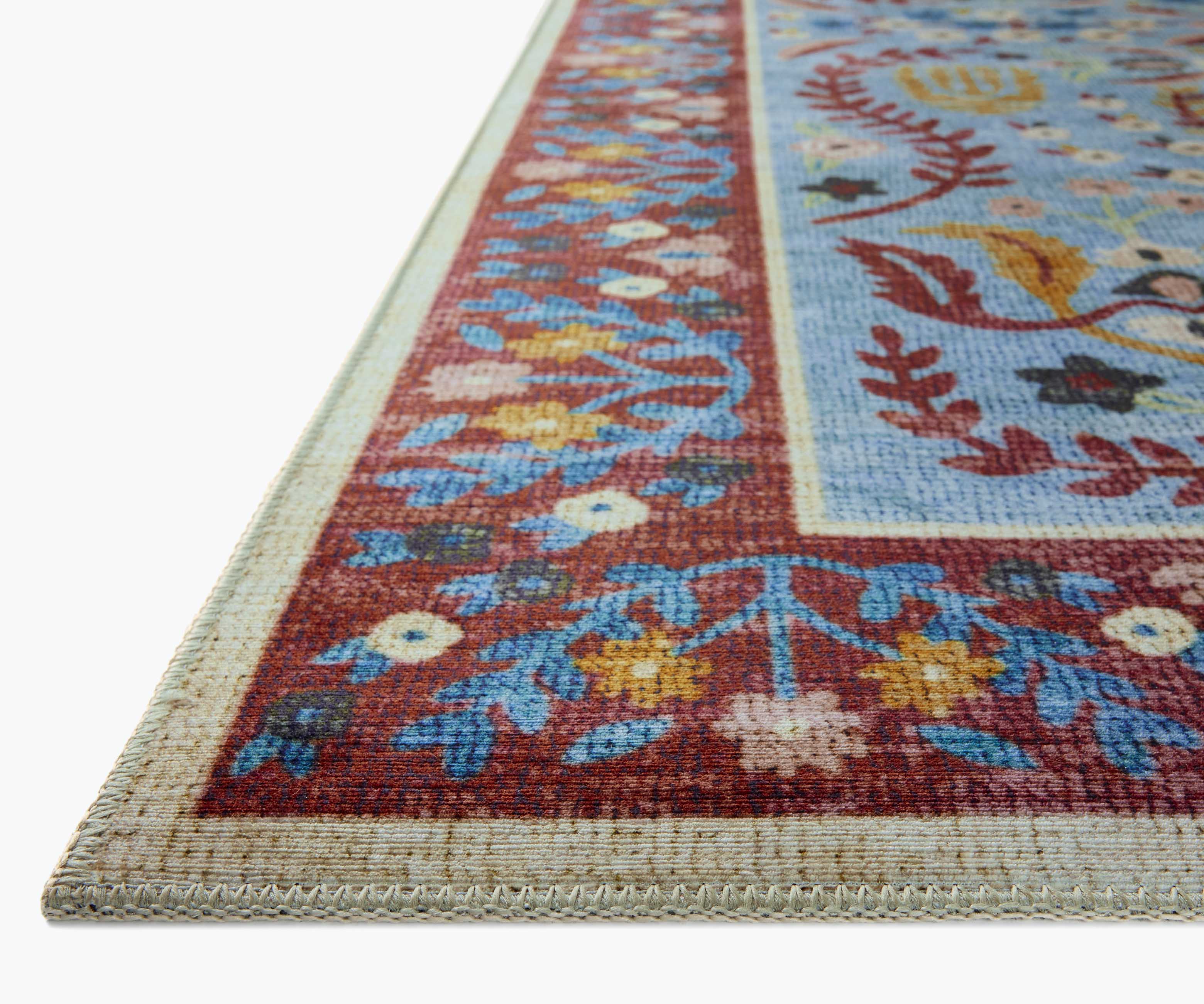 Canopy Edie Printed Rug - Red & Blue - Image 5