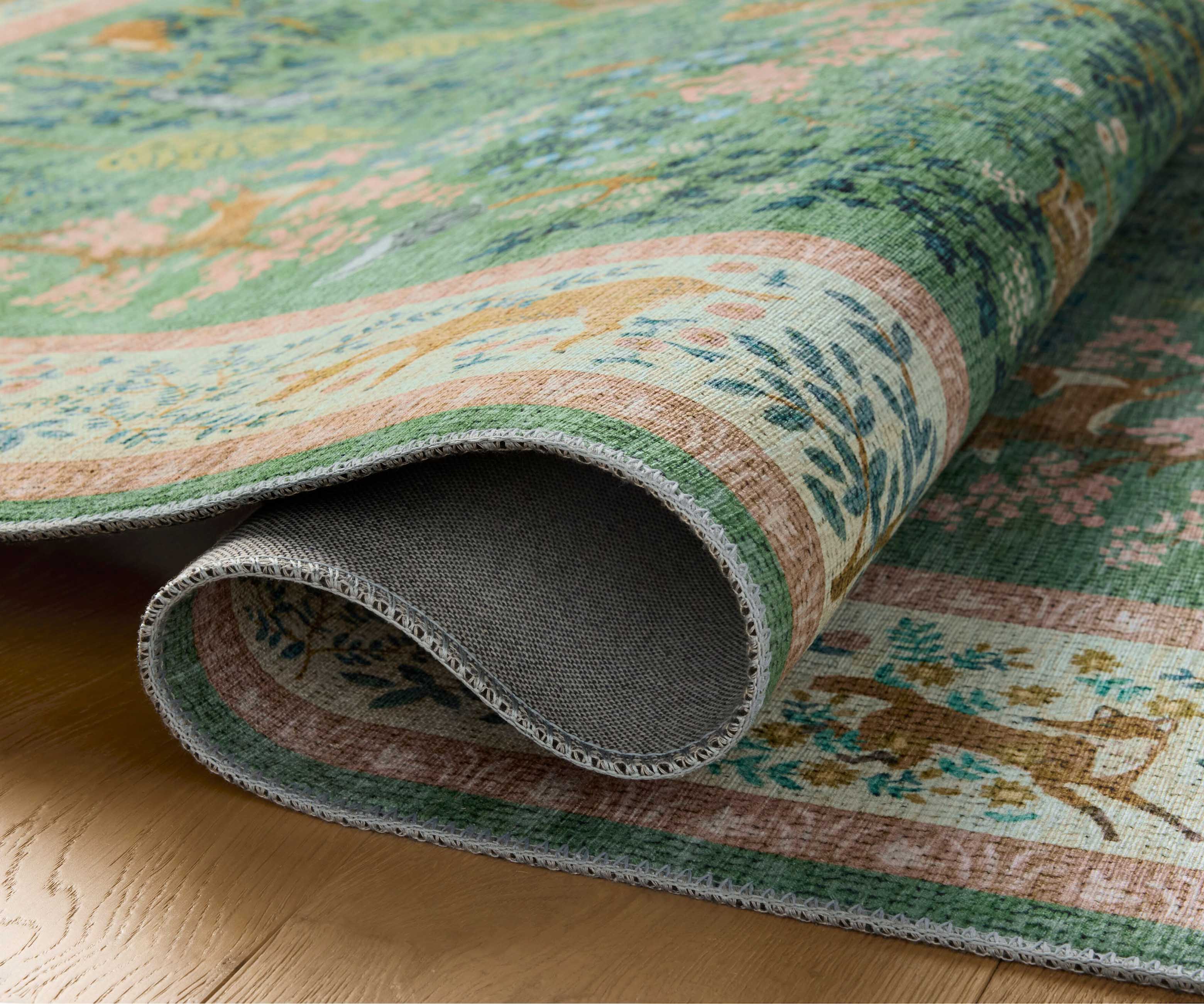Canopy Woodland Printed Rug - Sage - Image 3