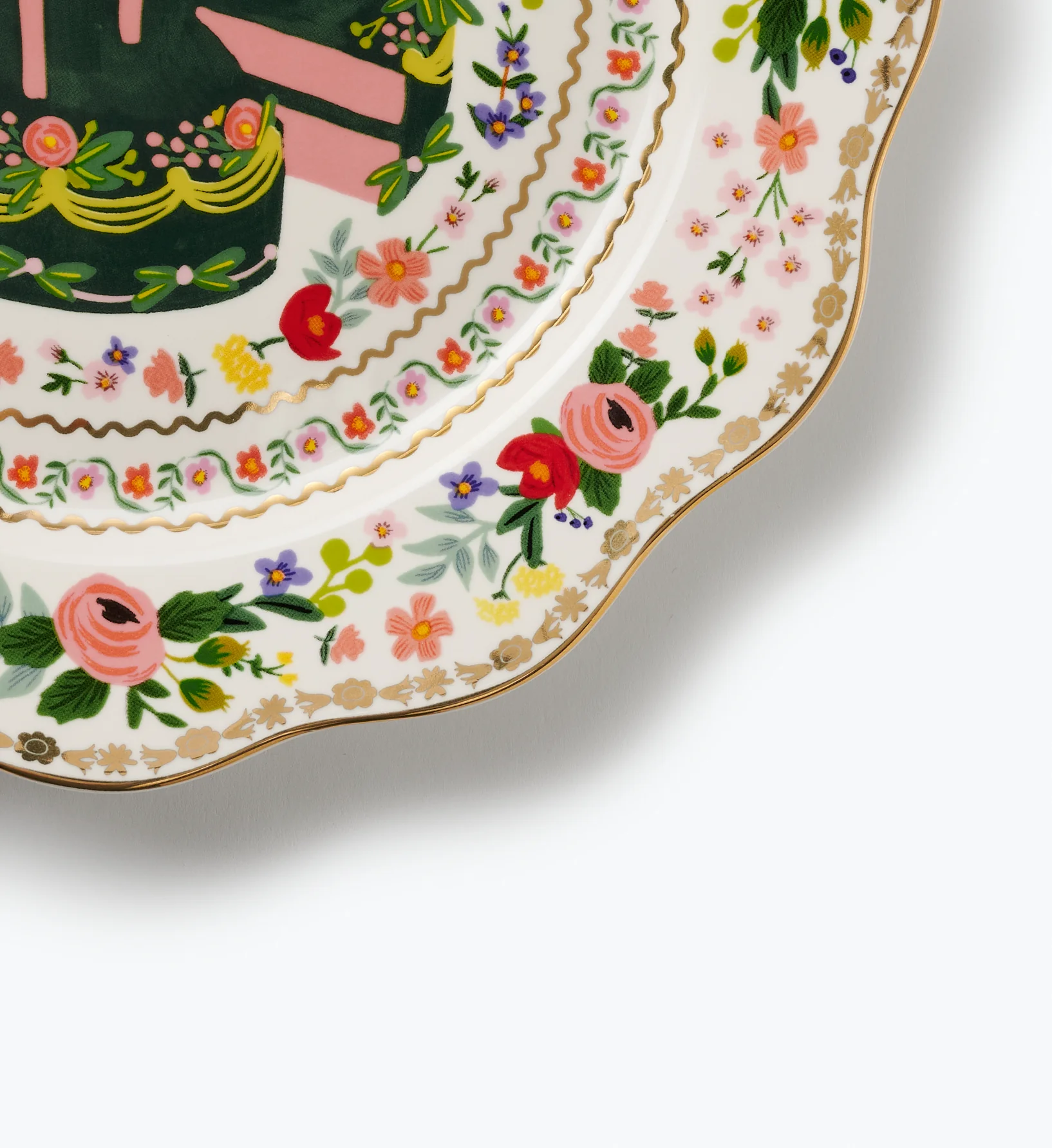 Celebration Plate - Floral Cake - Image 4
