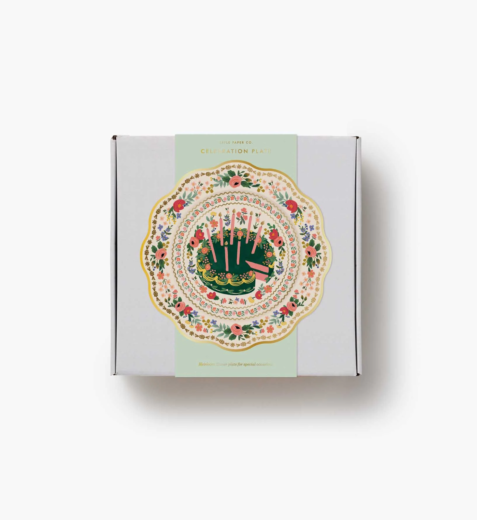 Celebration Plate - Floral Cake - Image 6
