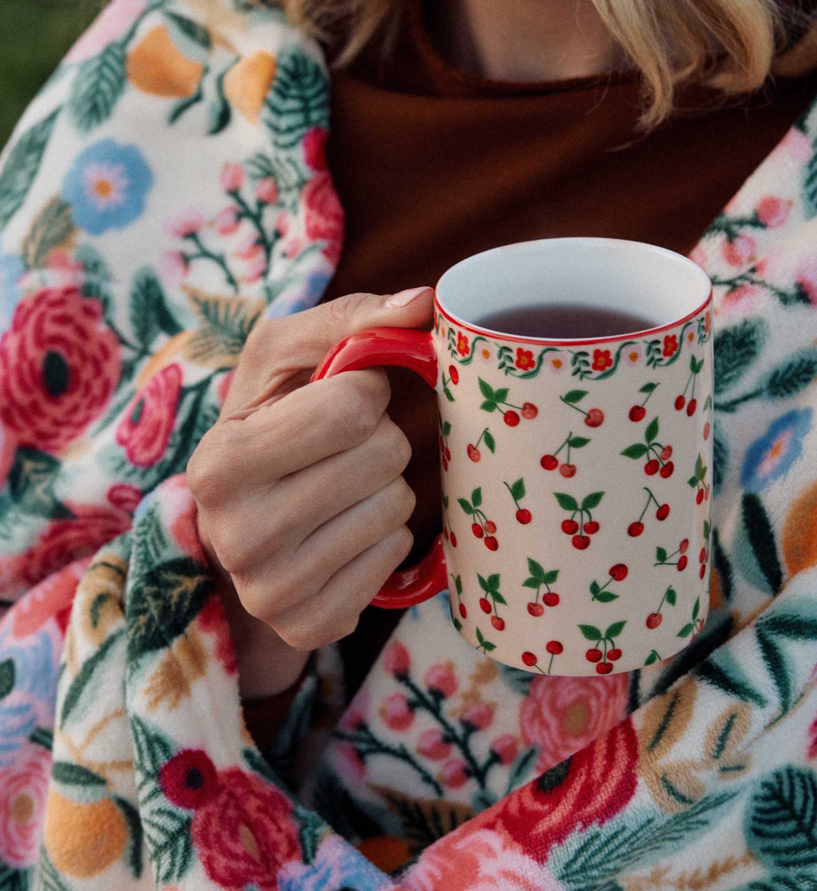 Porcelain Mug - Cherries - Image 3
