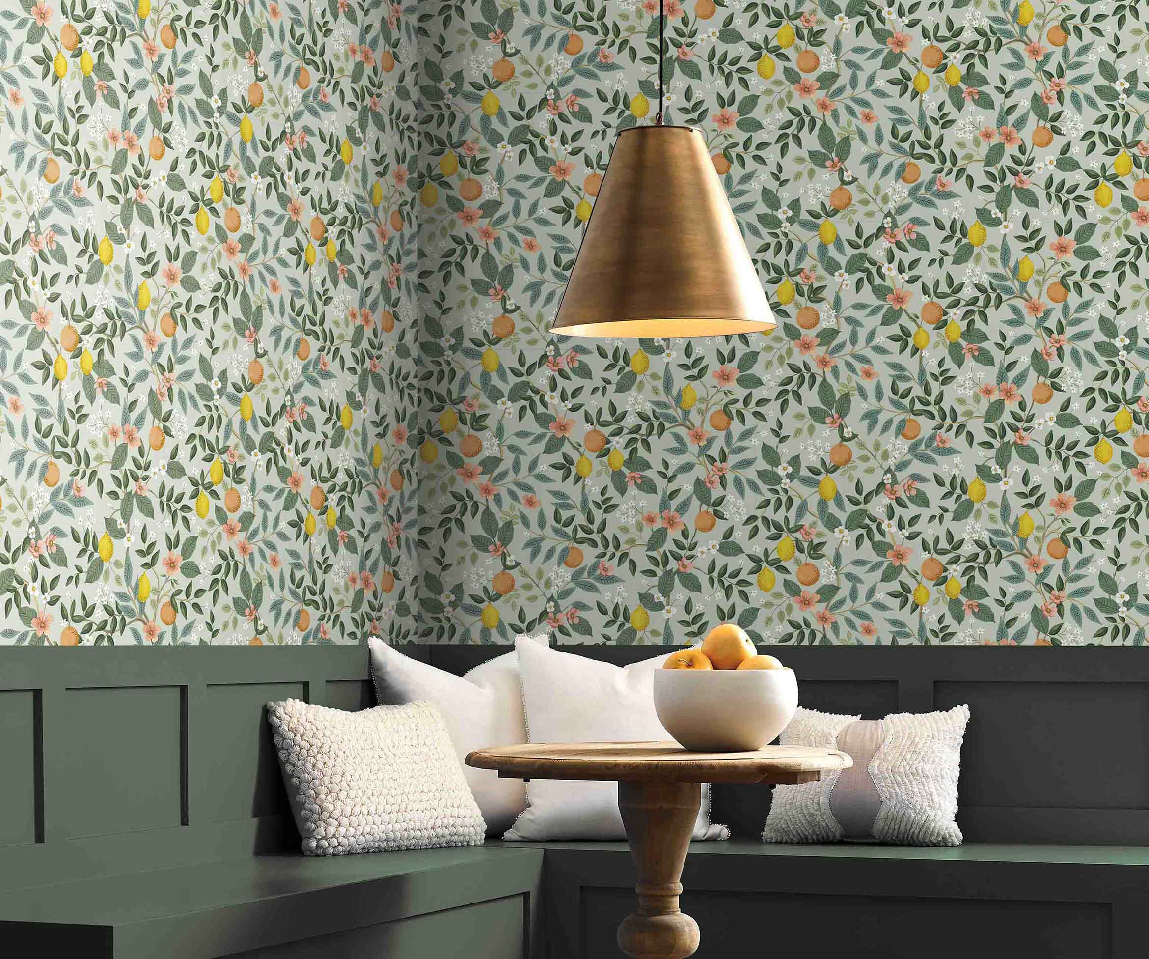 Citrus Grove Peel & Stick Wallpaper Sample - Mint - Image 2