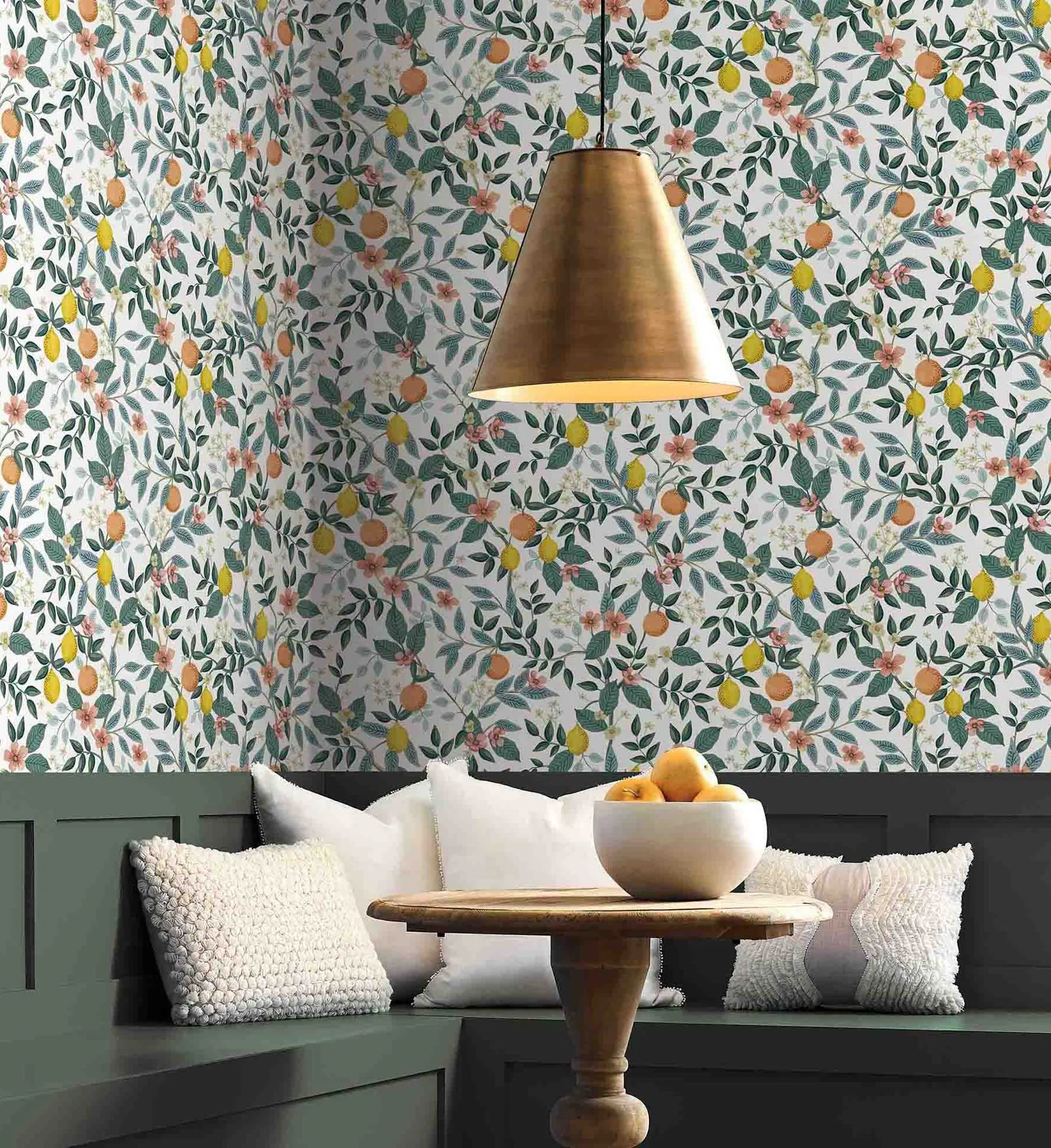 Citrus Grove Peel & Stick Wallpaper - White - Image 2