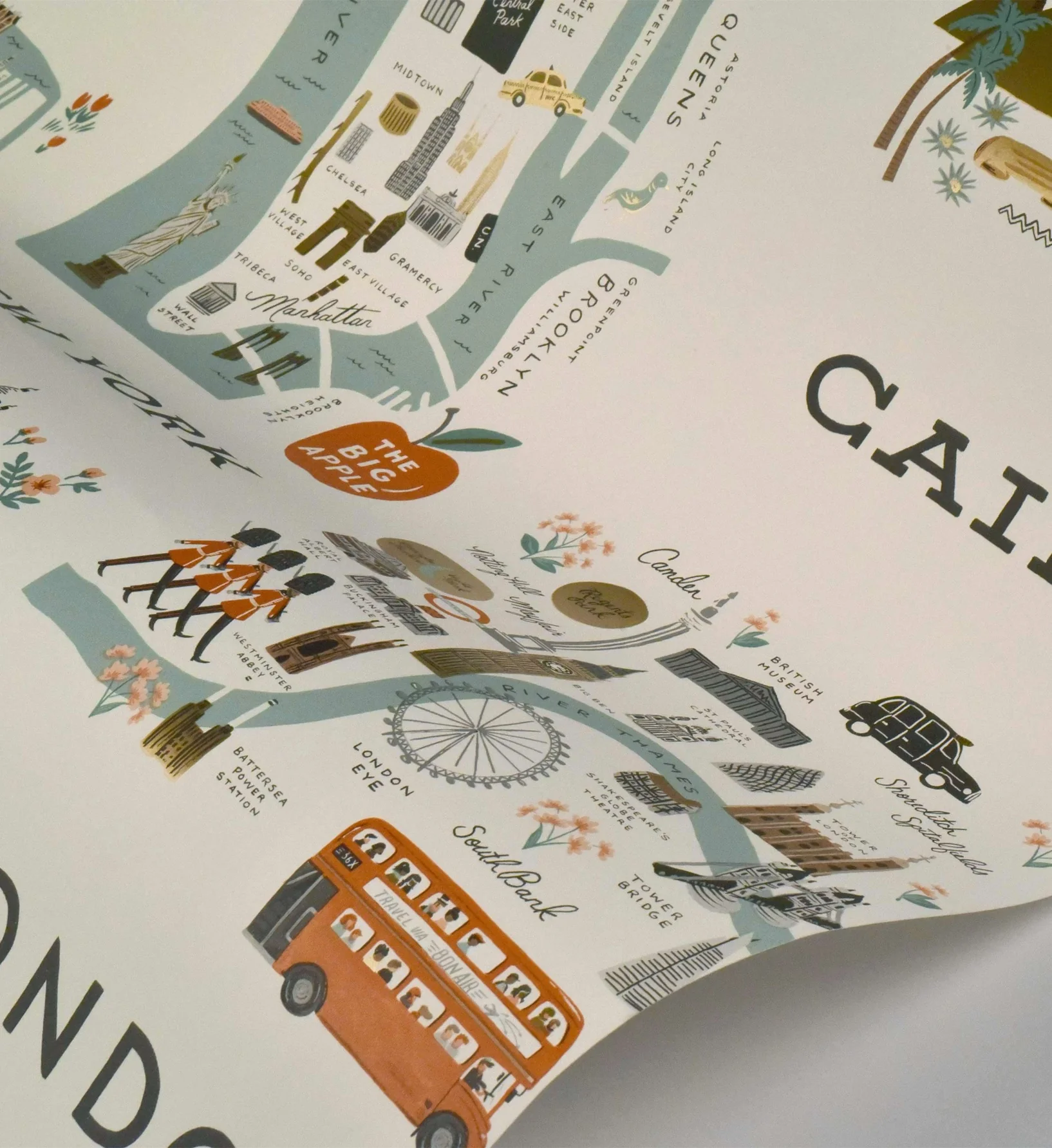 City Maps Wallpaper - Mint - Image 4