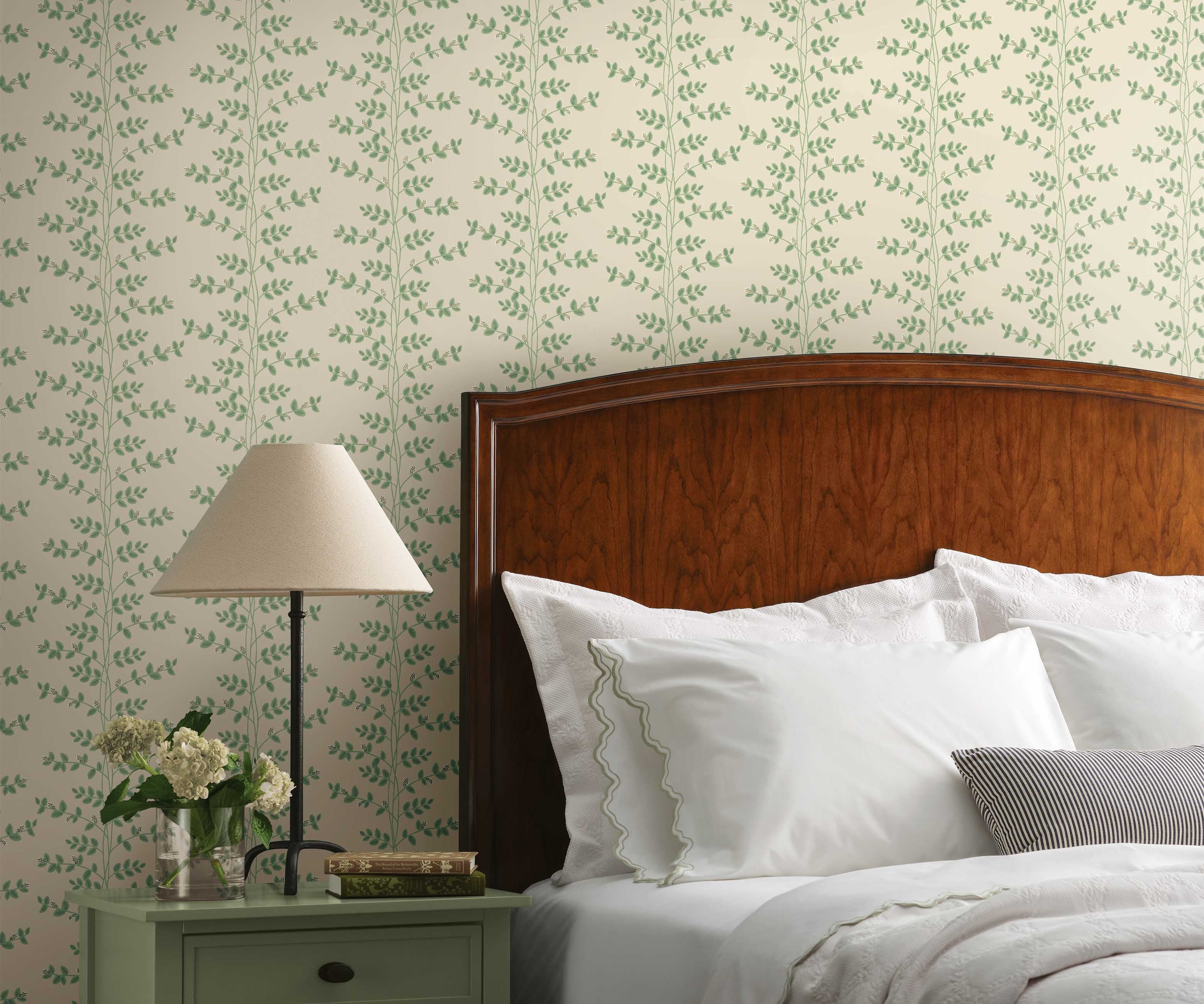 Climbing Vines Wallpaper Sample - Linen - Image 3