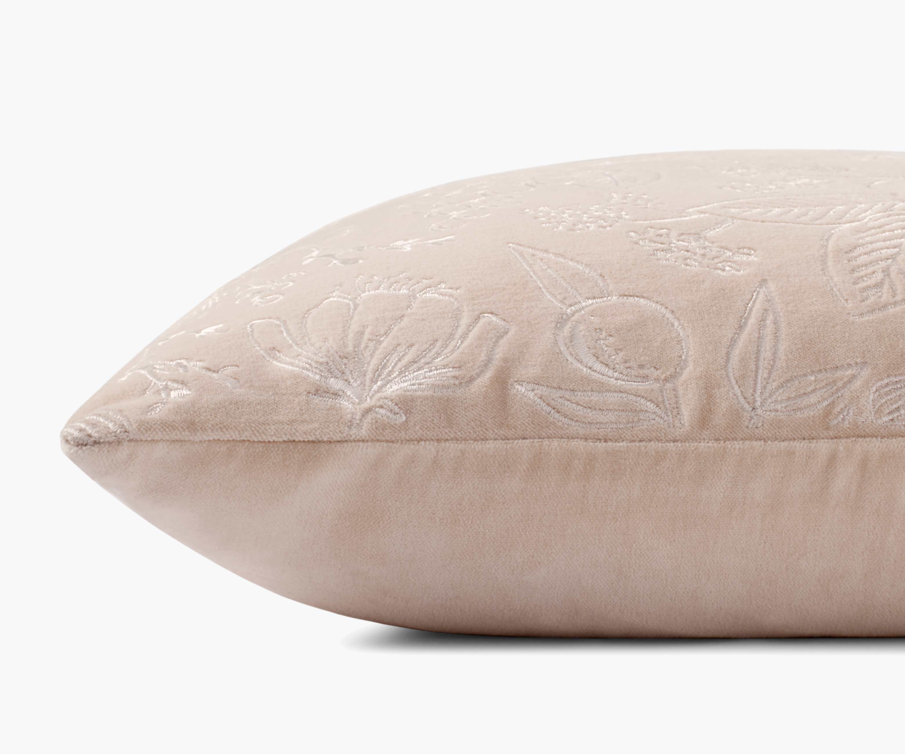 Colette Embroidered Pillow - Blush - Image 3