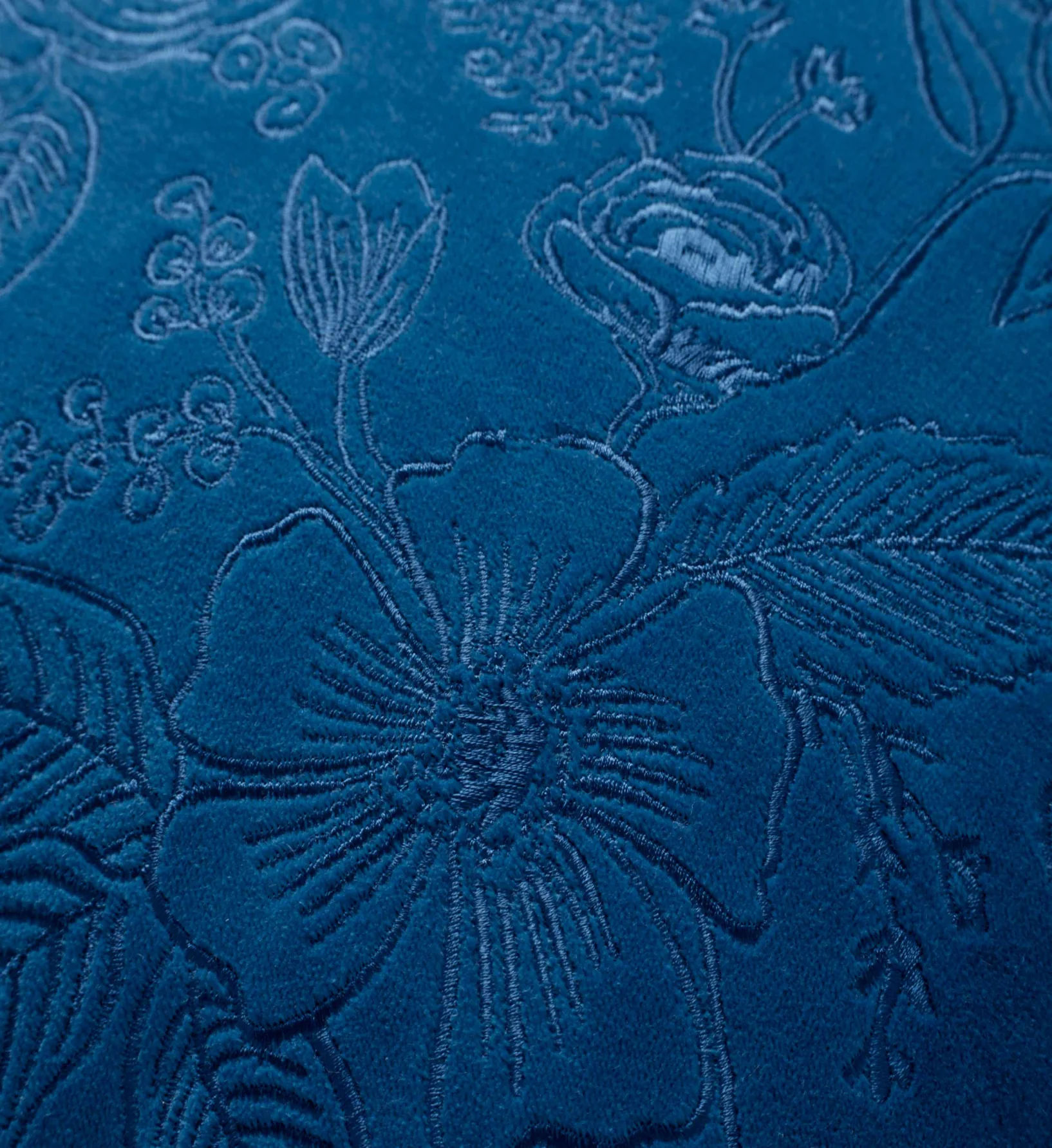 Colette Embroidered Pillow - Blue - Image 2