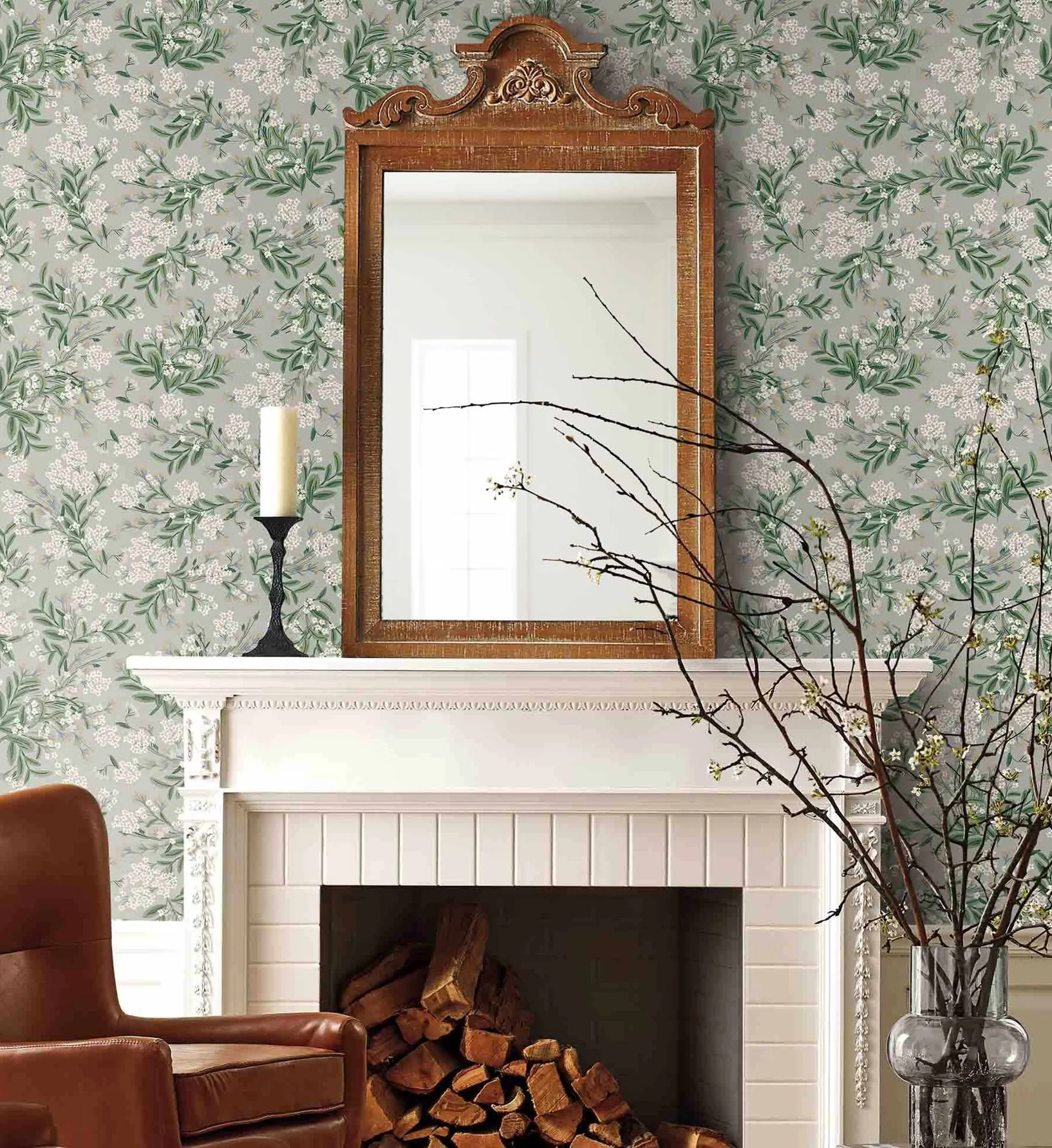 Cornflower Wallpaper - Grey - Image 2