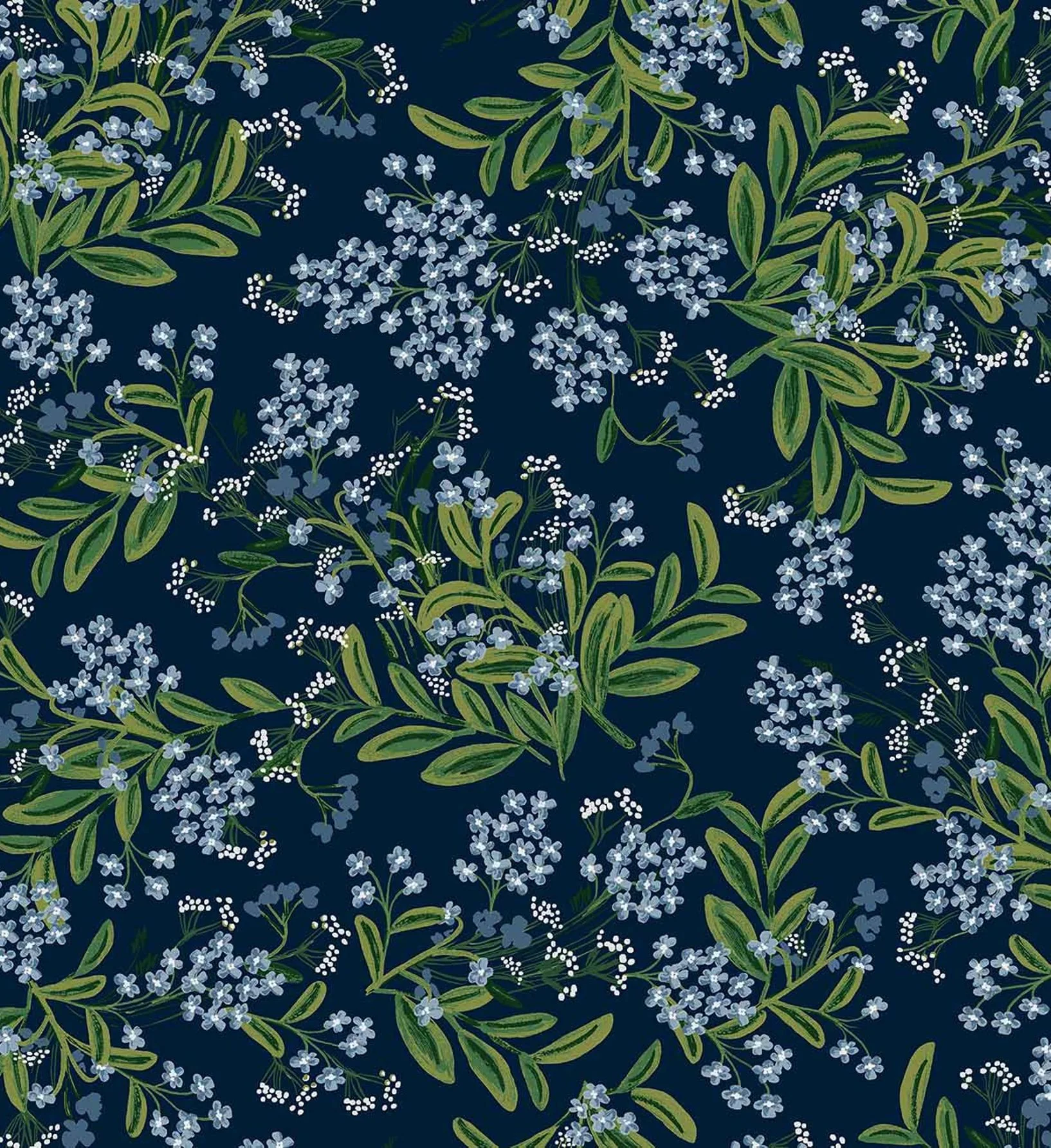Cornflower Wallpaper - Navy - Image 3