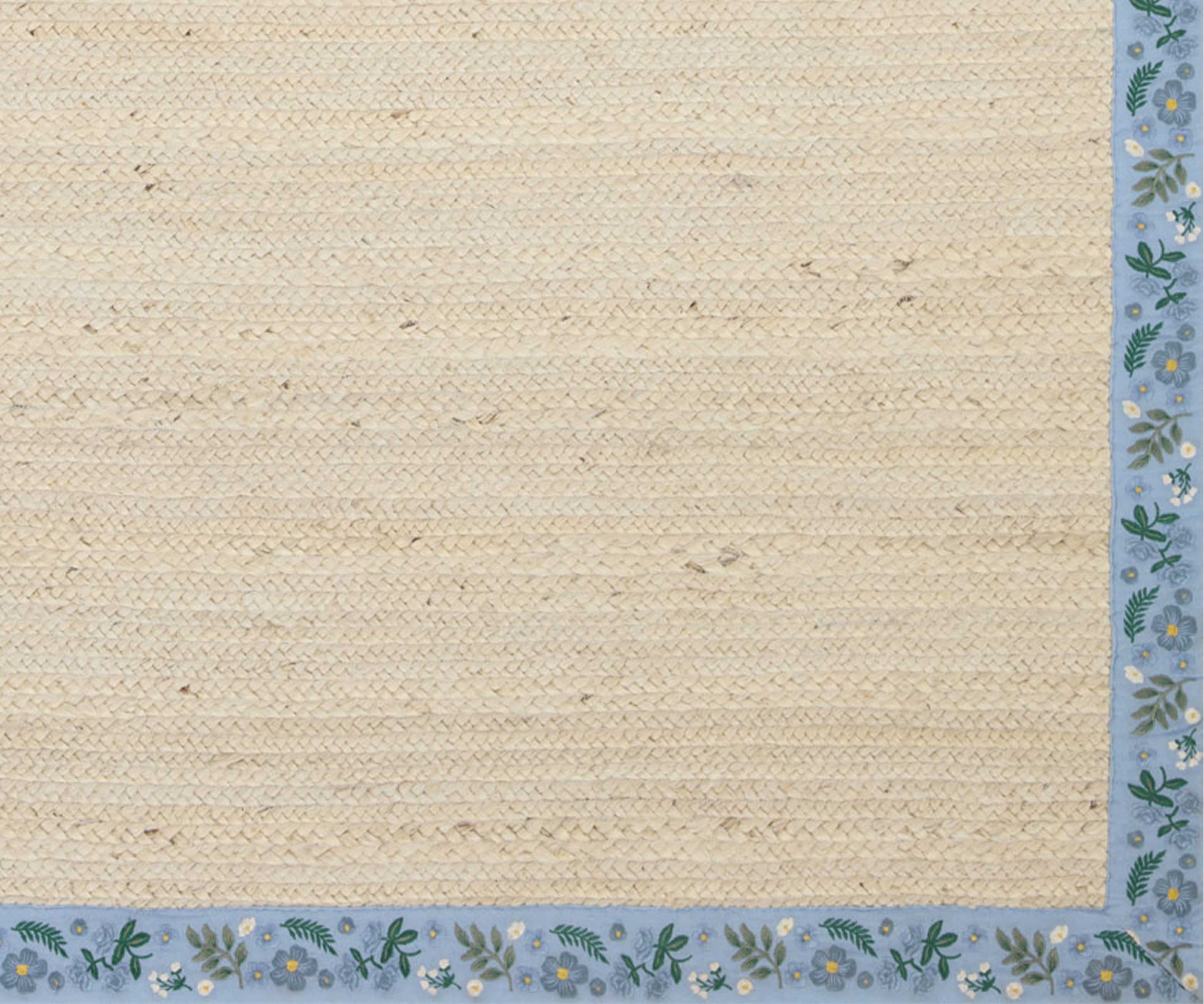 Costa Wildwood Jute Rug - Ivory & French Blue - Image 3
