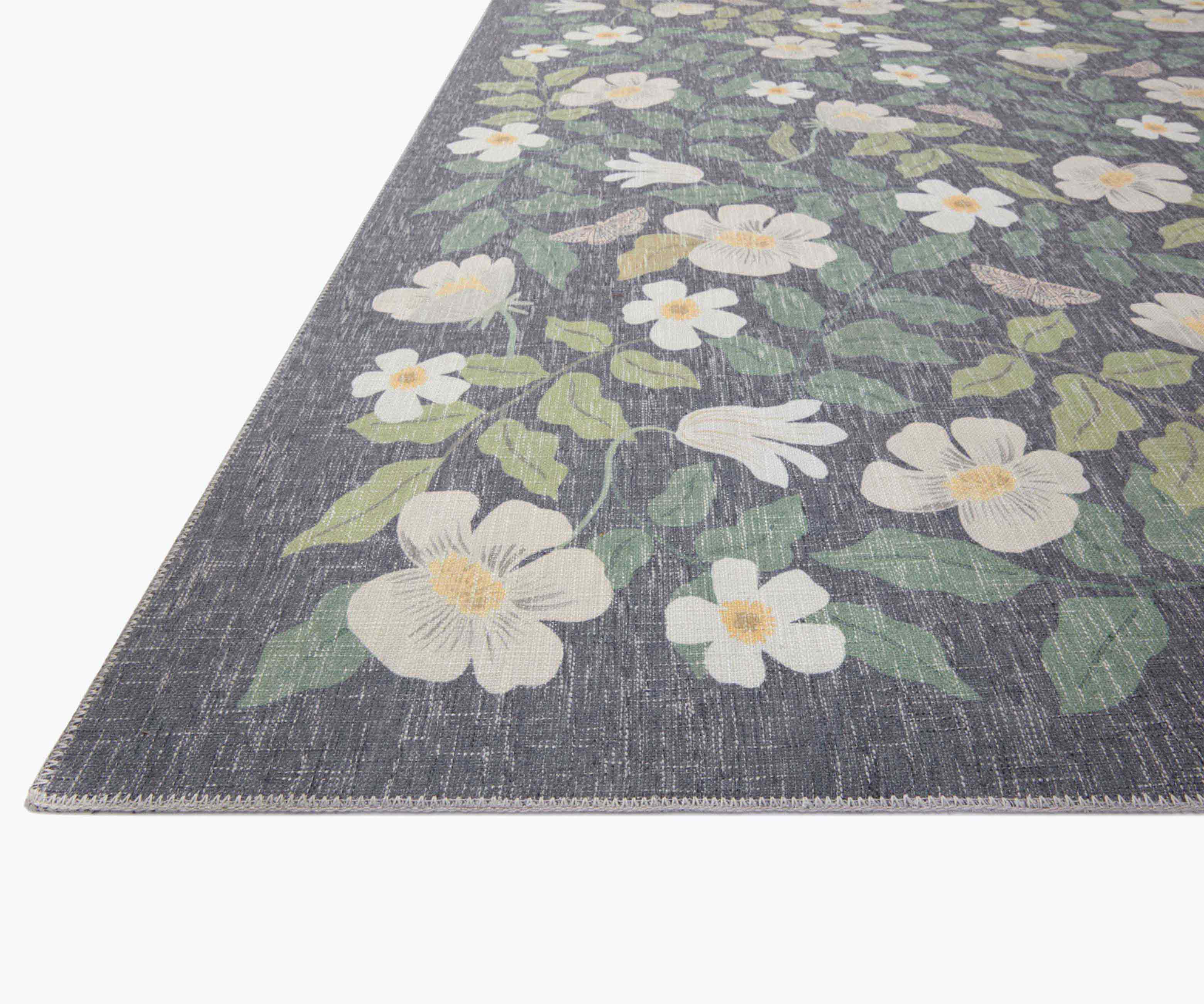 Cotswolds Primrose Power Loomed Rug - Charcoal - Image 5
