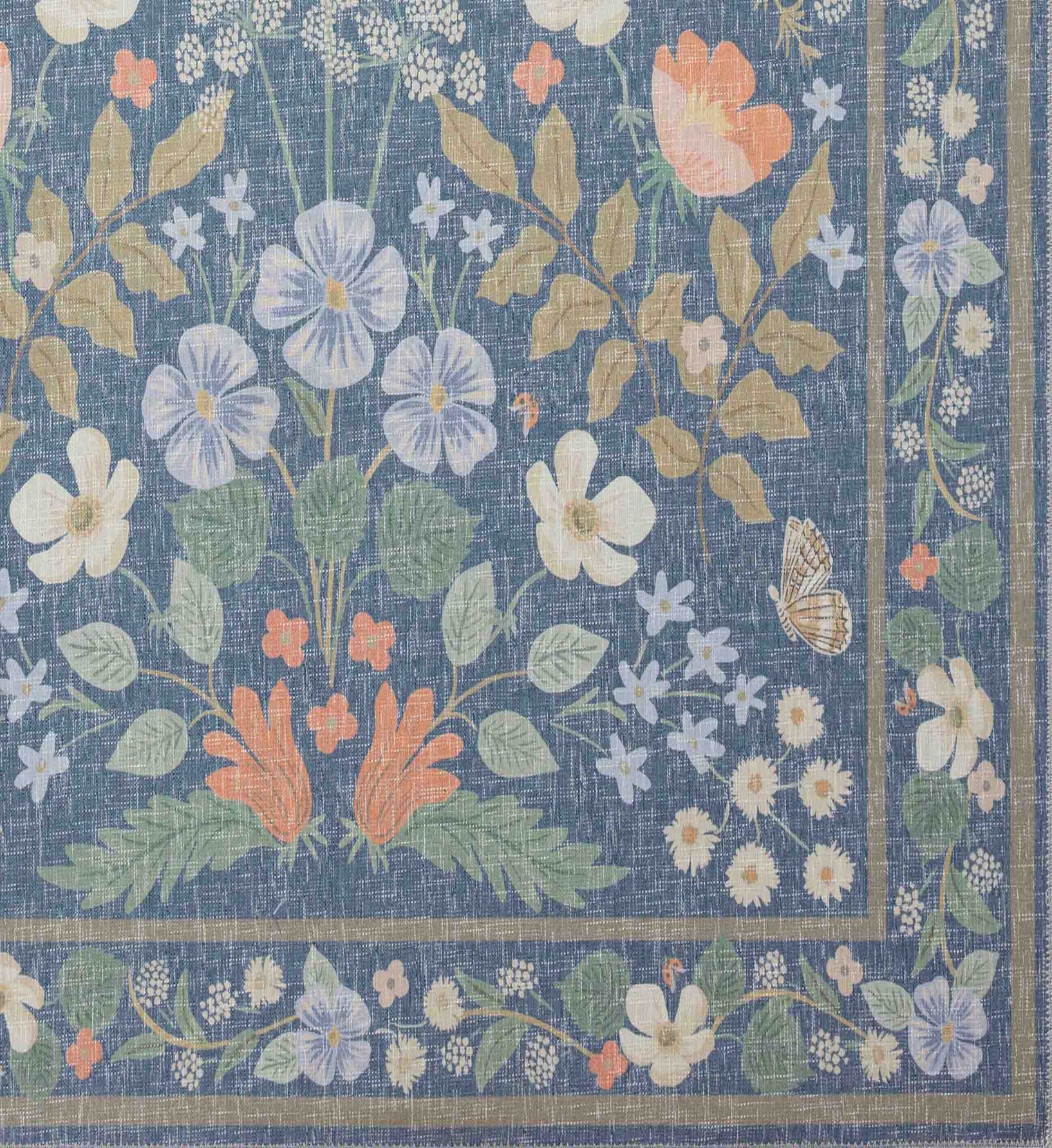 Cotswolds Willow Power Loomed Rug - Indigo - Image 2