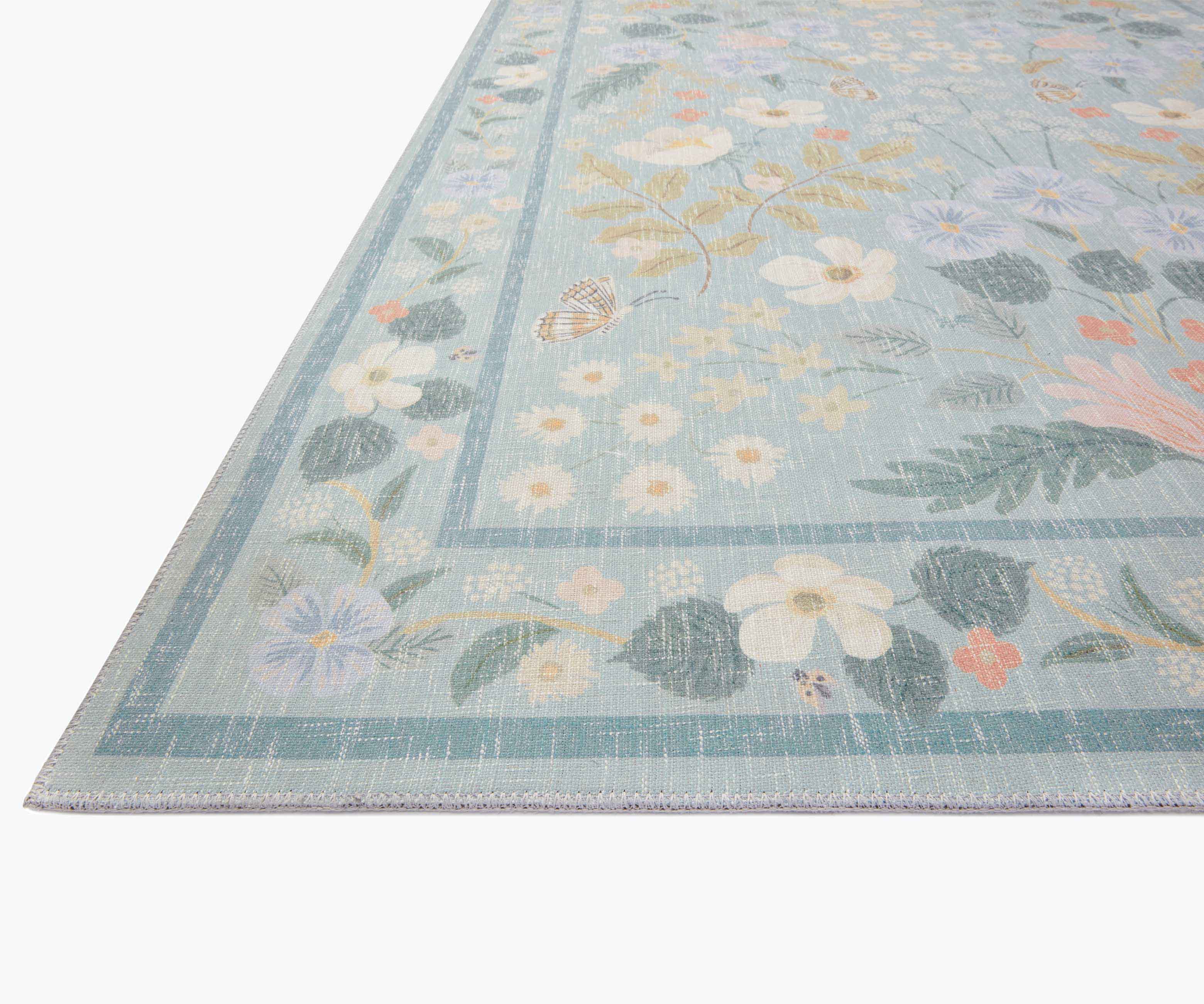 Cotswolds Willow Power Loomed Rug - Sky - Image 3