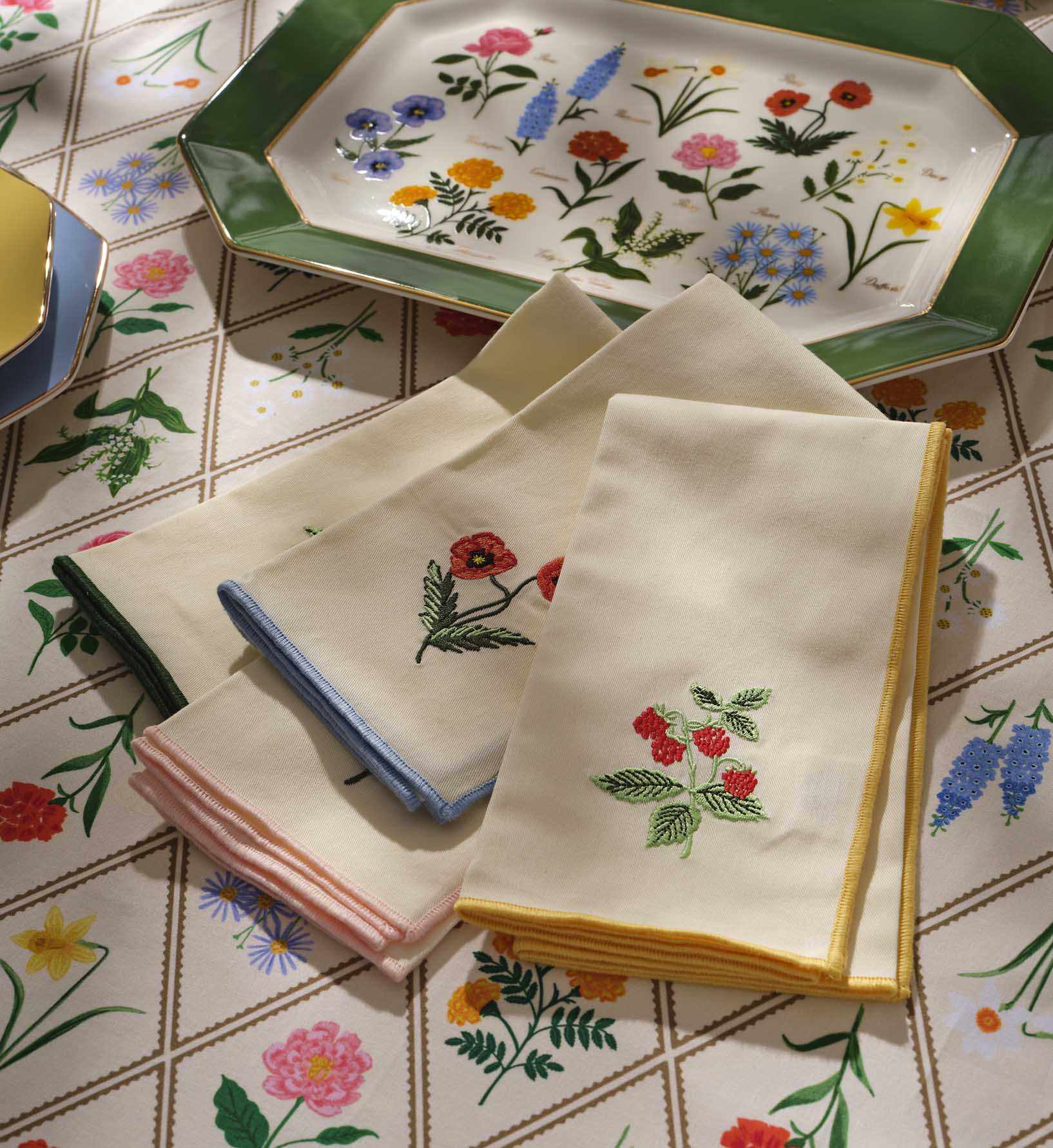 Cotton Napkin Set - Garden Study - Image 2