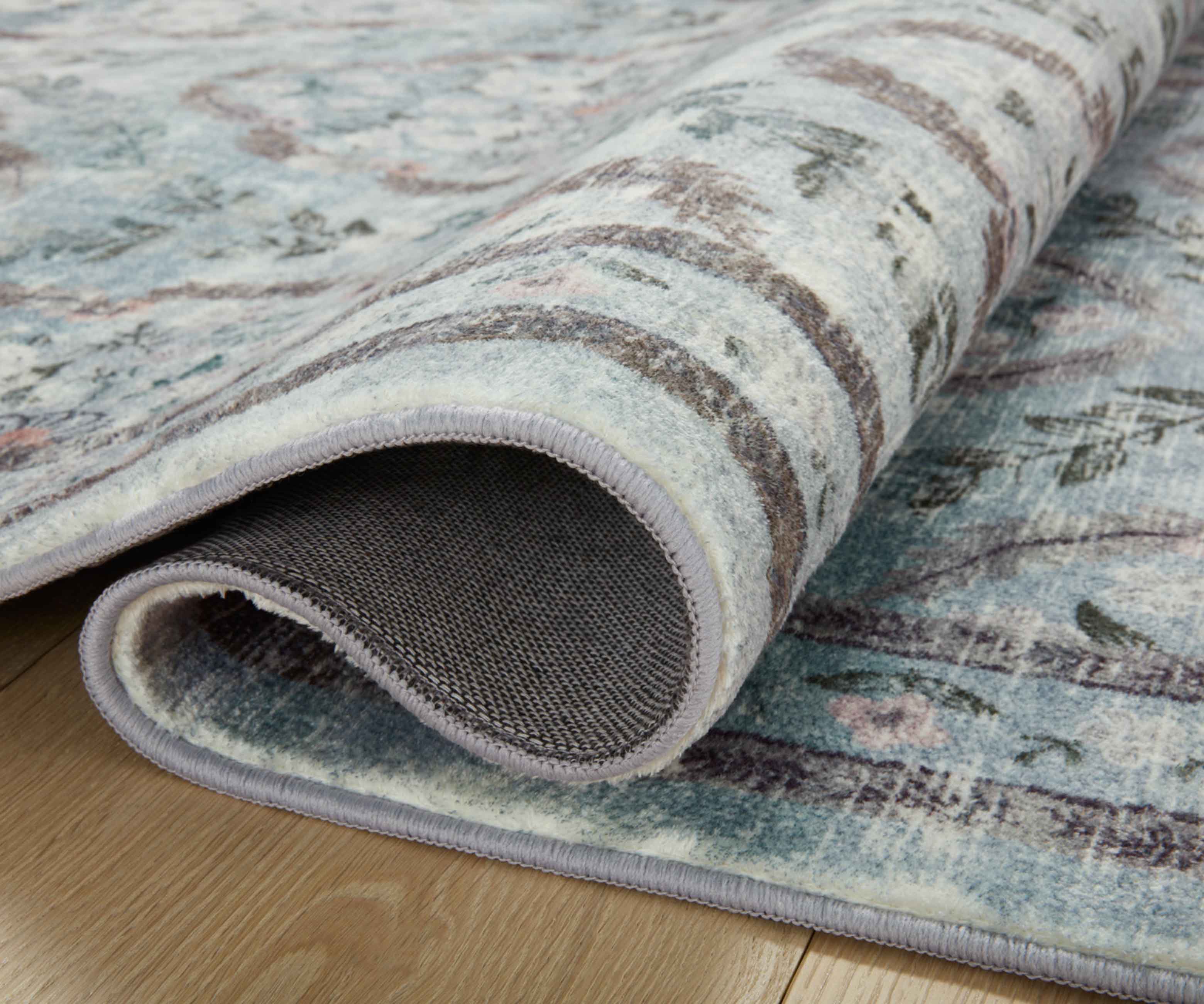 Courtyard Chateau Printed Rug - Blue - Image 3