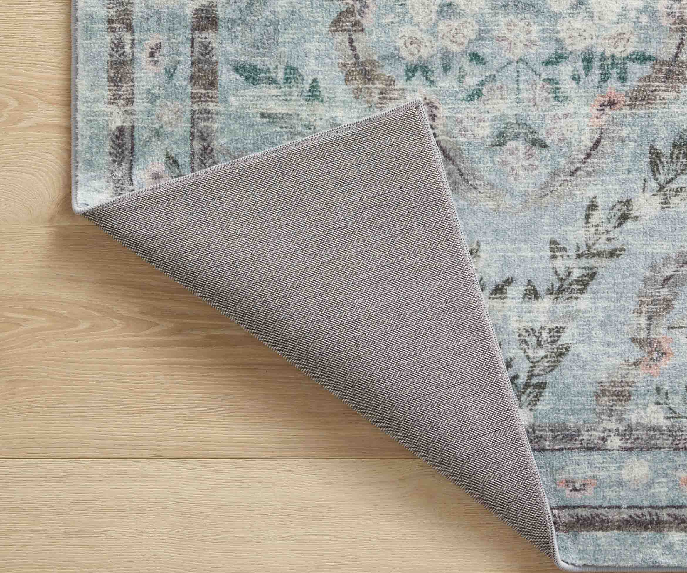 Courtyard Chateau Printed Rug - Blue - Image 4